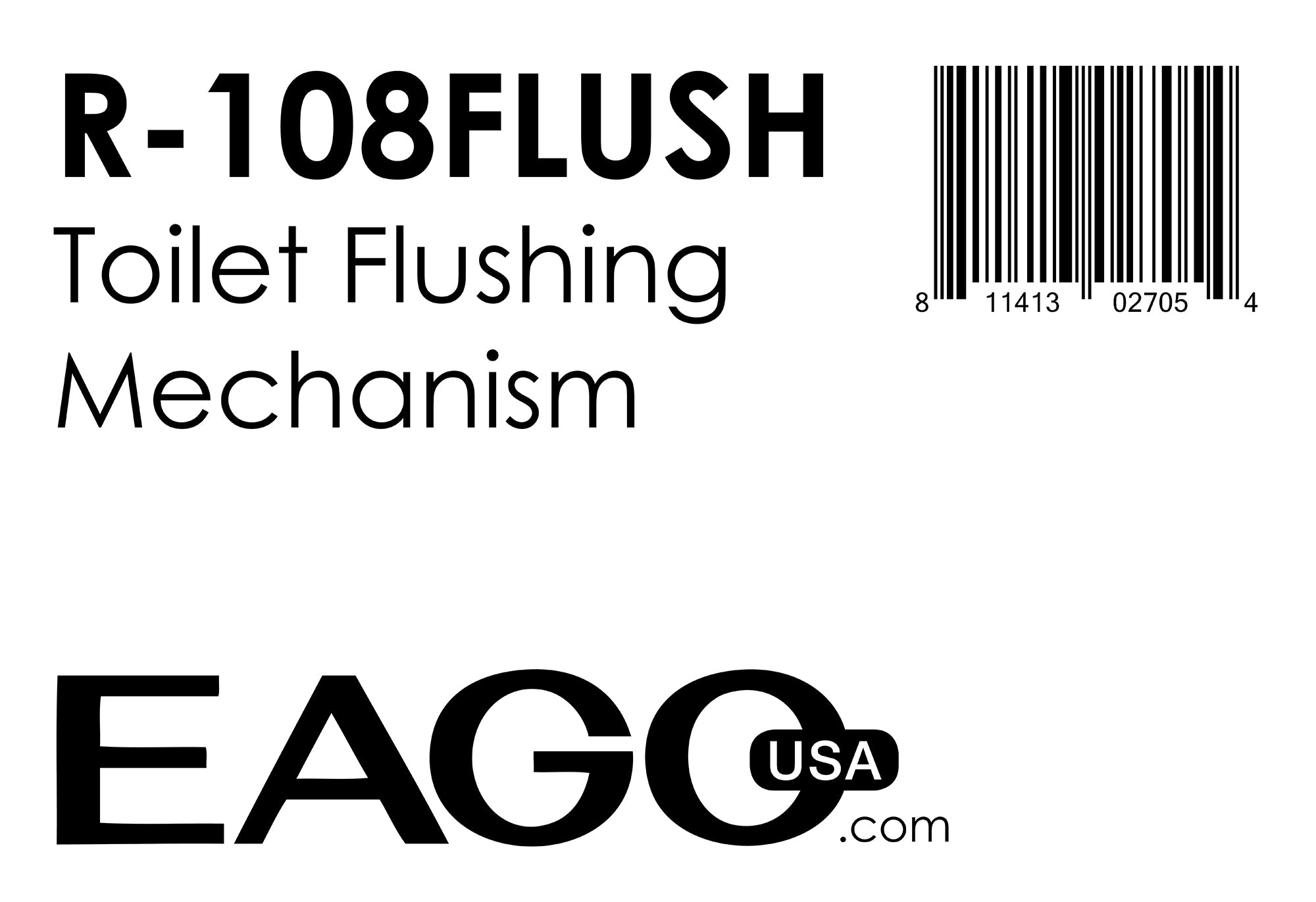 EAGO - Replacement Toilet Flushing Mechanism for TB108 | R-108FLUSH EAGO - Replacement Toilet Flushing Mechanism for TB108 | R-108FLUSH