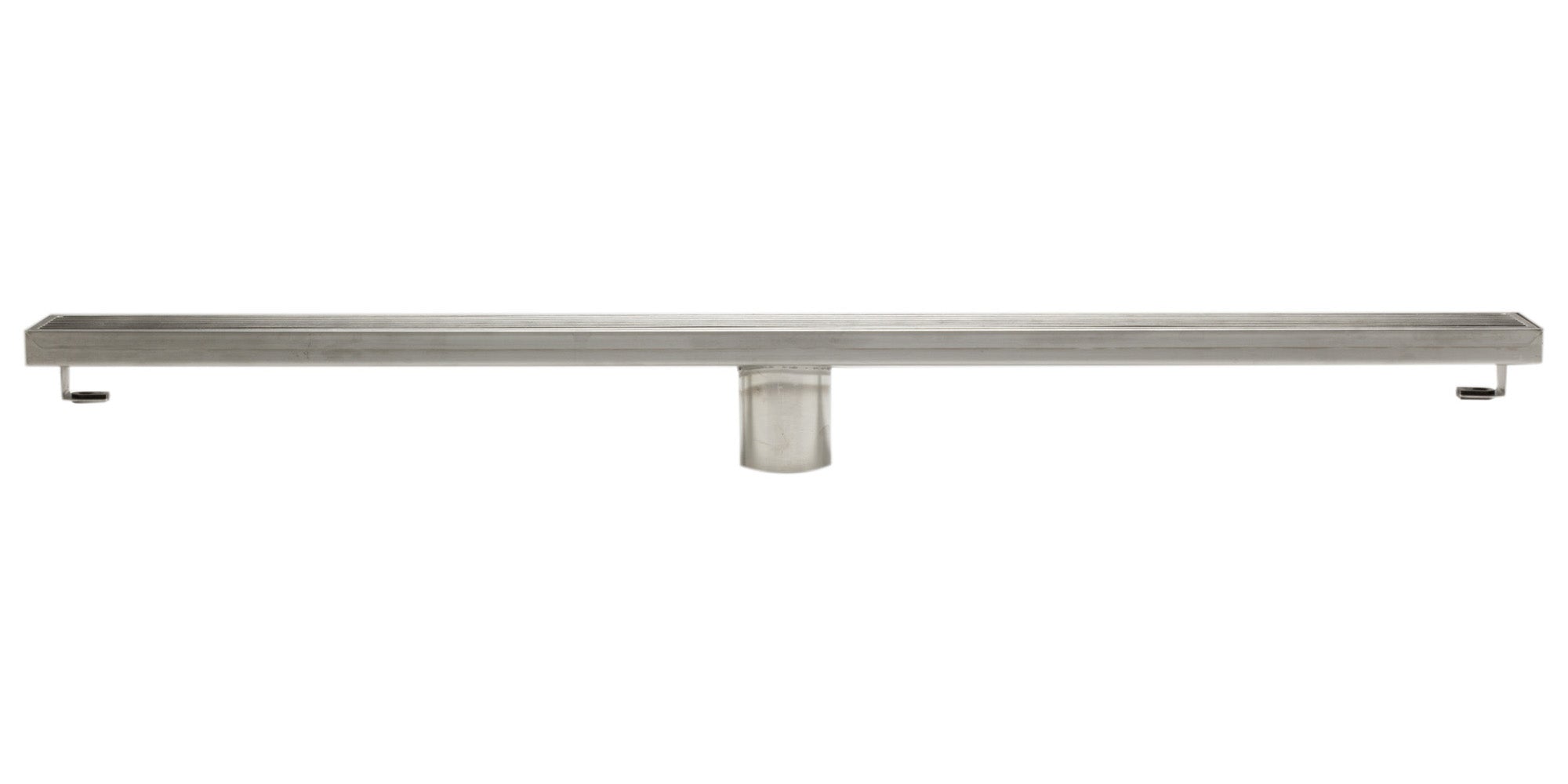 ALFI Brand - 32" Modern Stainless Steel Linear Shower Drain with Groove Lines | ABLD32D ALFI Brand - 32" Modern Stainless Steel Linear Shower Drain with Groove Lines | ABLD32D