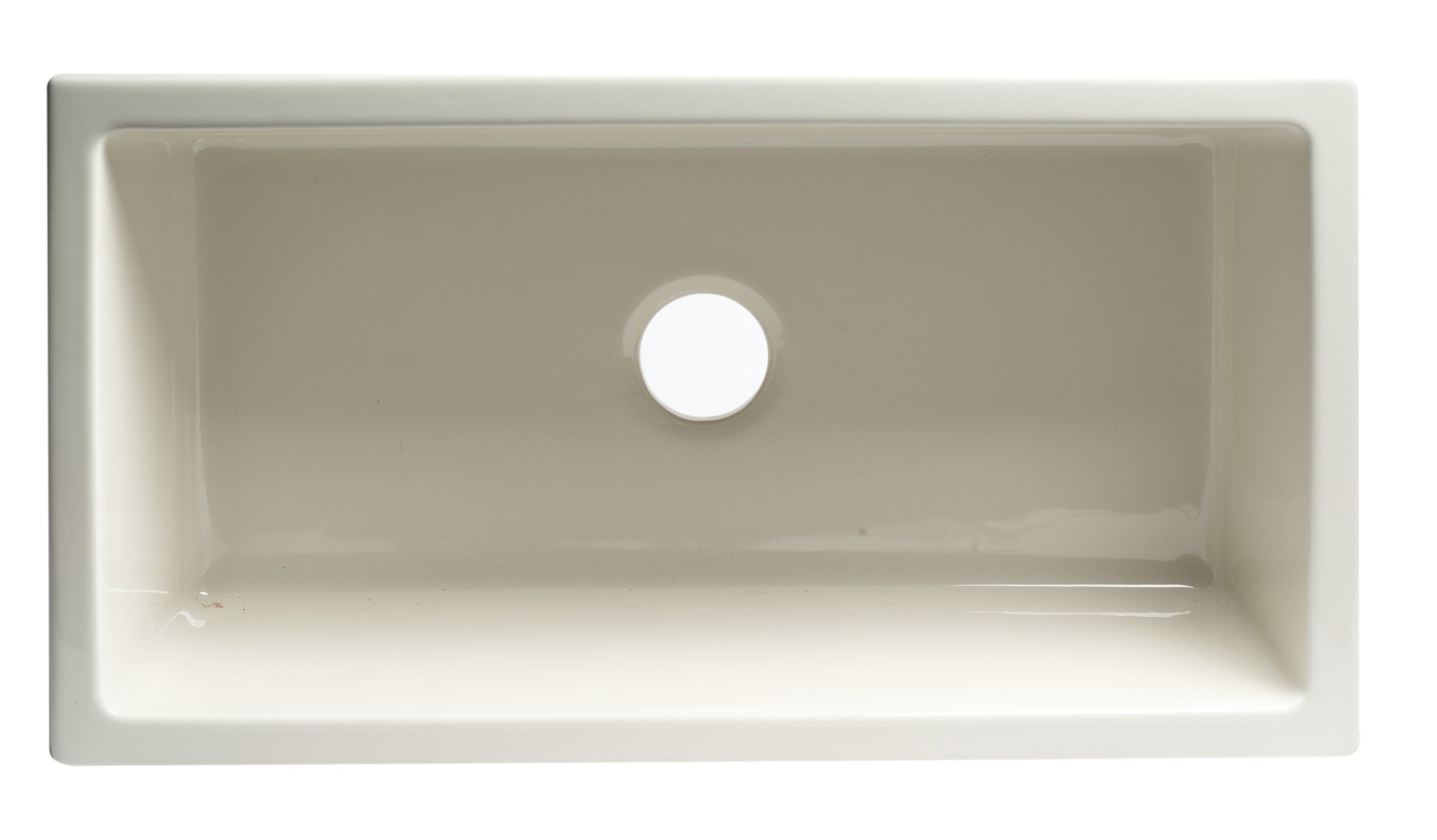 ALFI Brand - Biscuit 33" x 18" Reversible Fluted / Smooth Fireclay Farm Sink | AB3318HS-B ALFI Brand - Biscuit 33" x 18" Reversible Fluted / Smooth Fireclay Farm Sink | AB3318HS-B