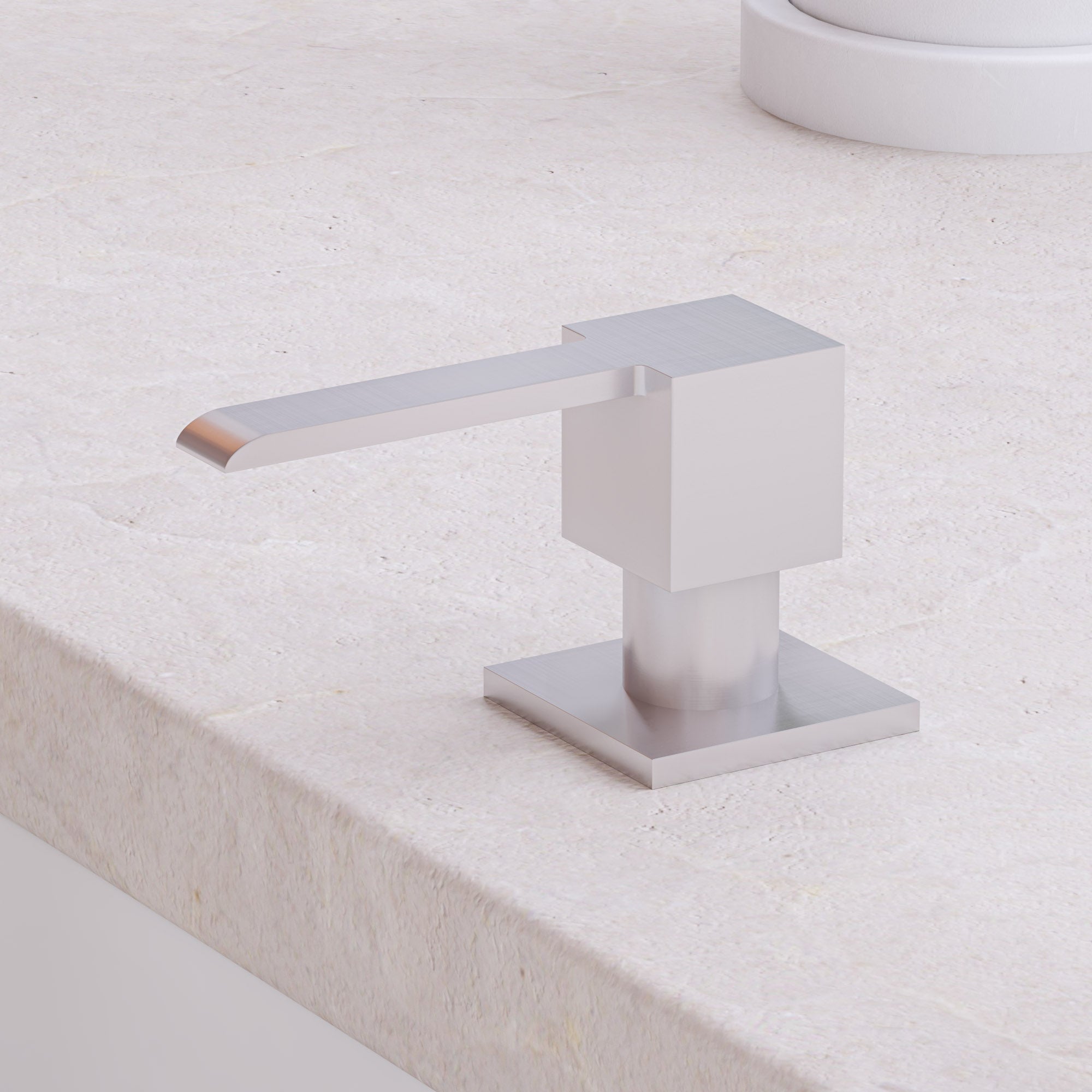 ALFI Brand - Modern Square Brushed Stainless Steel Soap Dispenser | AB5007-BSS ALFI Brand - Modern Square Brushed Stainless Steel Soap Dispenser | AB5007-BSS