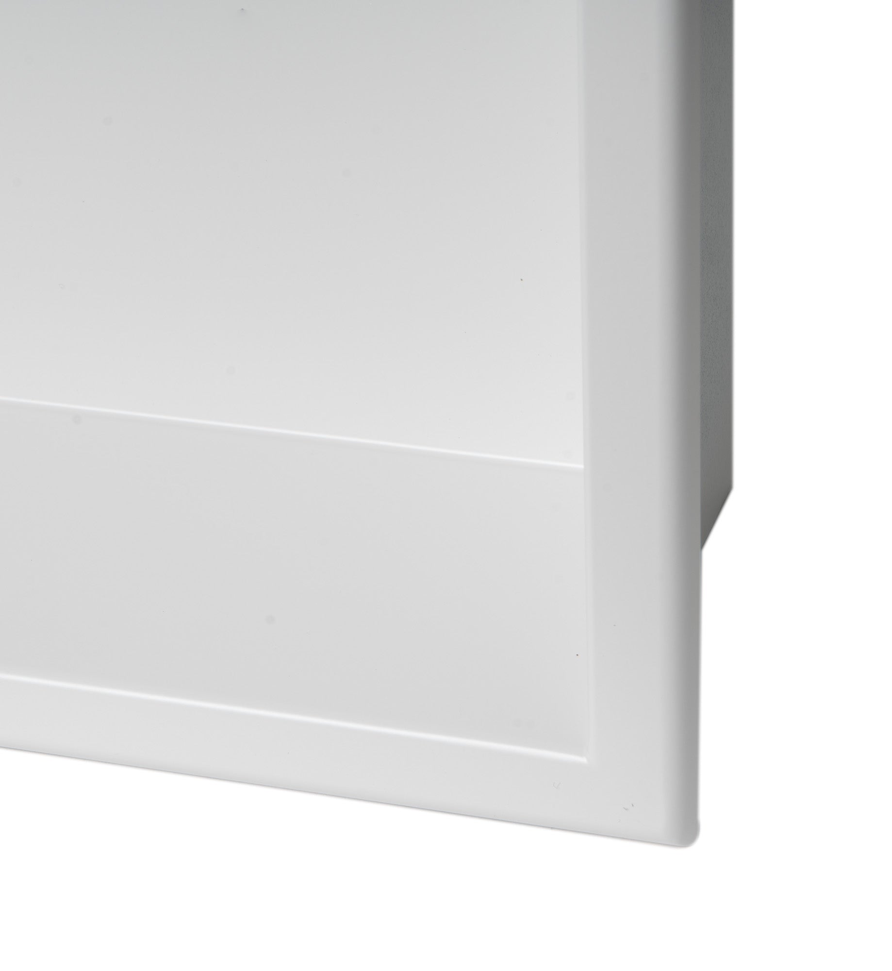 ALFI Brand - 24 x 12 White Matte Stainless Steel Horizontal Single Shelf Bath Shower Niche | ABNC2412-W ALFI Brand - 24 x 12 White Matte Stainless Steel Horizontal Single Shelf Bath Shower Niche | ABNC2412-W