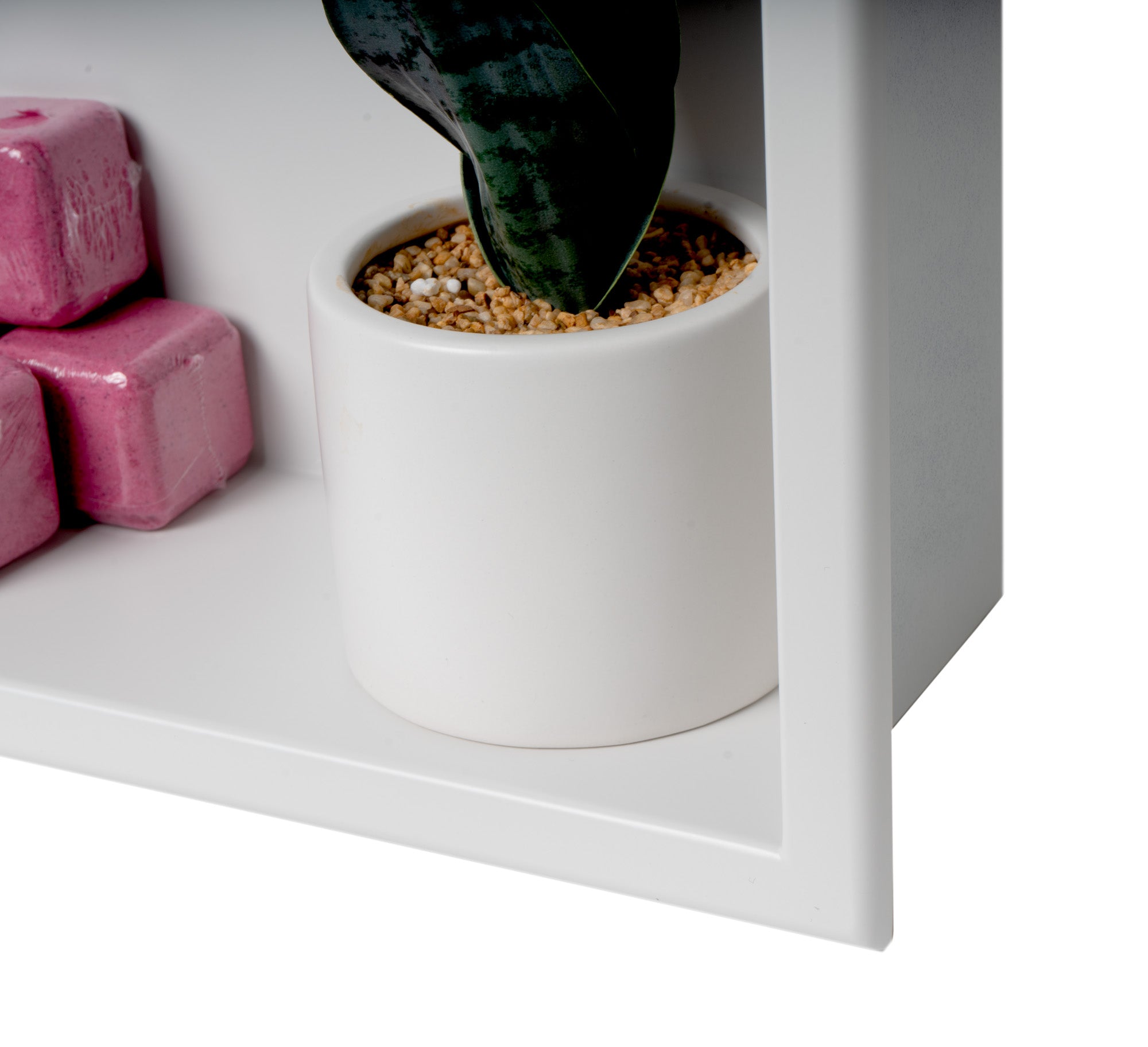 ALFI Brand - 24 x 12 White Matte Stainless Steel Horizontal Single Shelf Bath Shower Niche | ABNC2412-W ALFI Brand - 24 x 12 White Matte Stainless Steel Horizontal Single Shelf Bath Shower Niche | ABNC2412-W