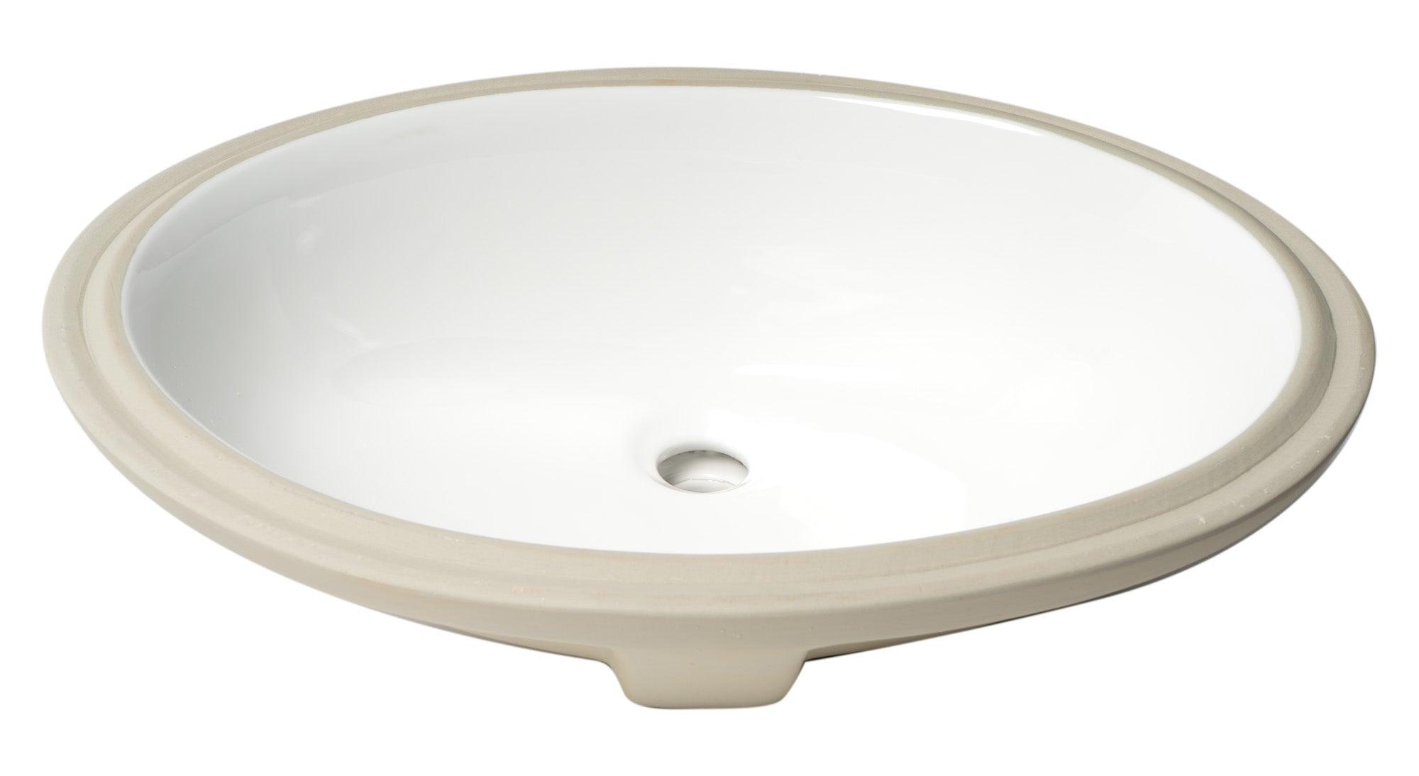 ALFI Brand - White 23" Oval Undermount Ceramic Sink | ABC602 ALFI Brand - White 23" Oval Undermount Ceramic Sink | ABC602