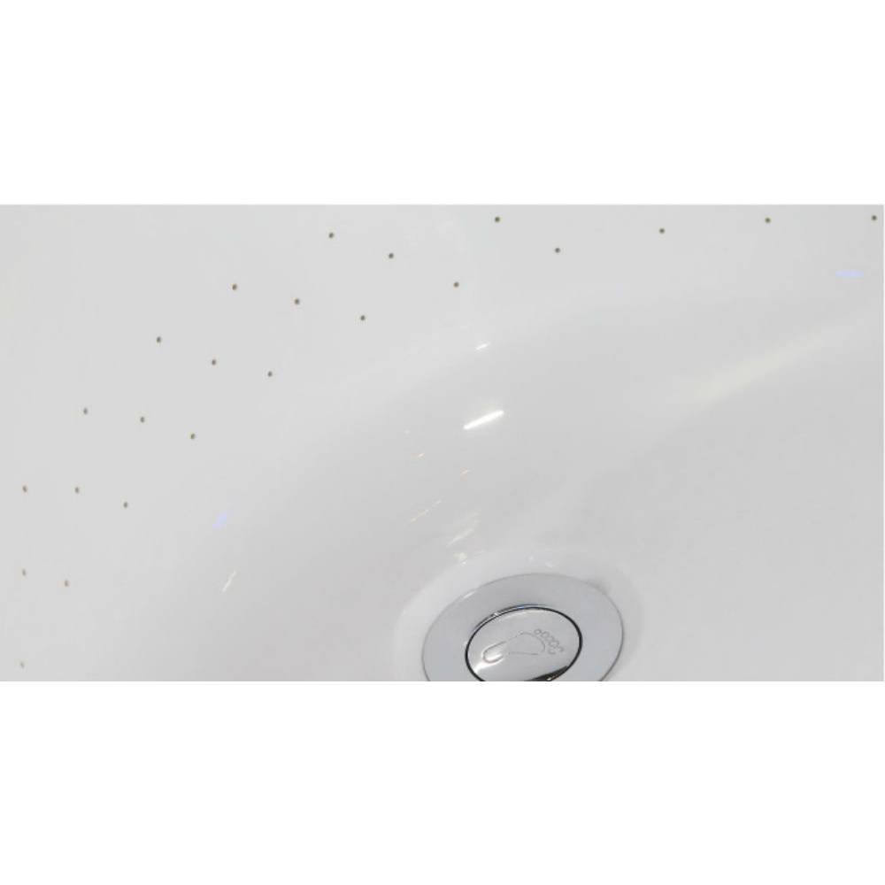 EAGO - 74" White Free Standing Air Bubble Bathtub | AM1900 EAGO - 74" White Free Standing Air Bubble Bathtub | AM1900