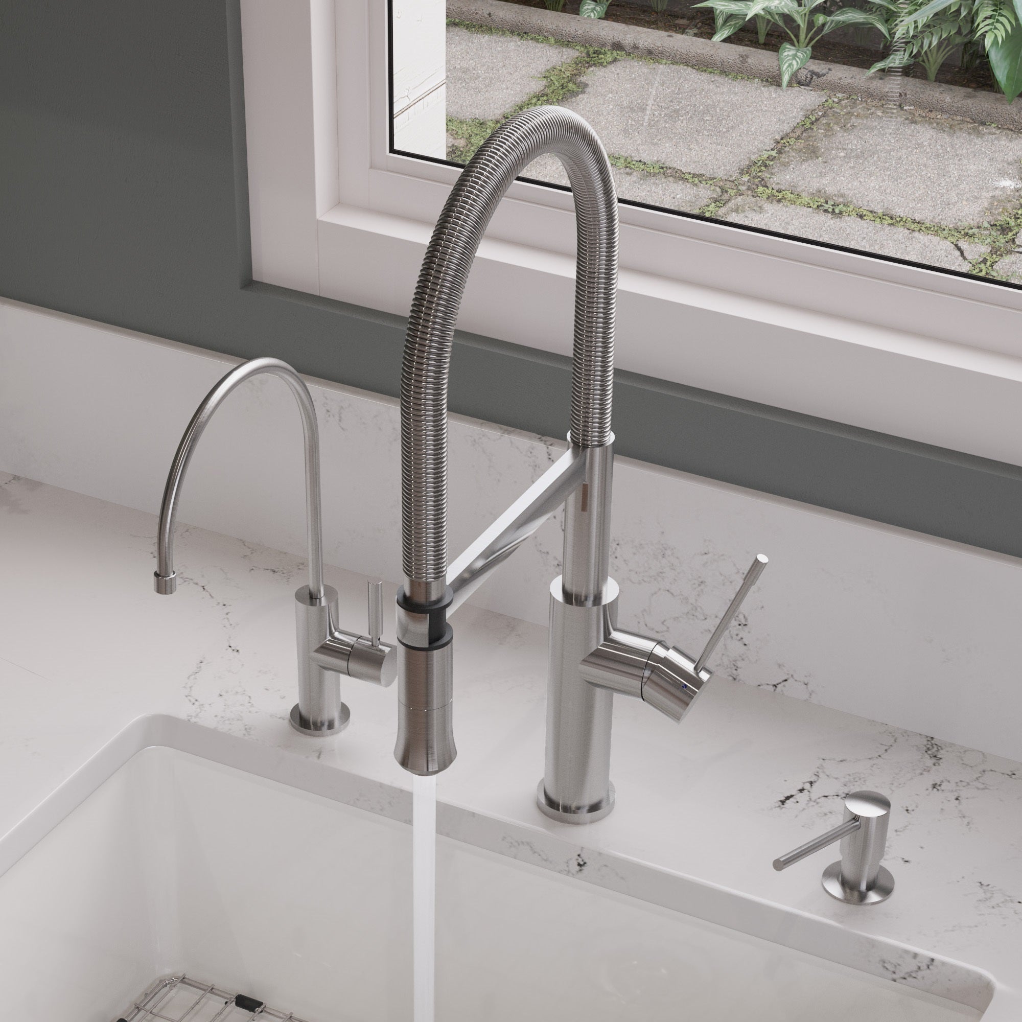 ALFI Brand - Modern Round Brushed Stainless Steel Soap Dispenser | AB5006-BSS ALFI Brand - Modern Round Brushed Stainless Steel Soap Dispenser | AB5006-BSS