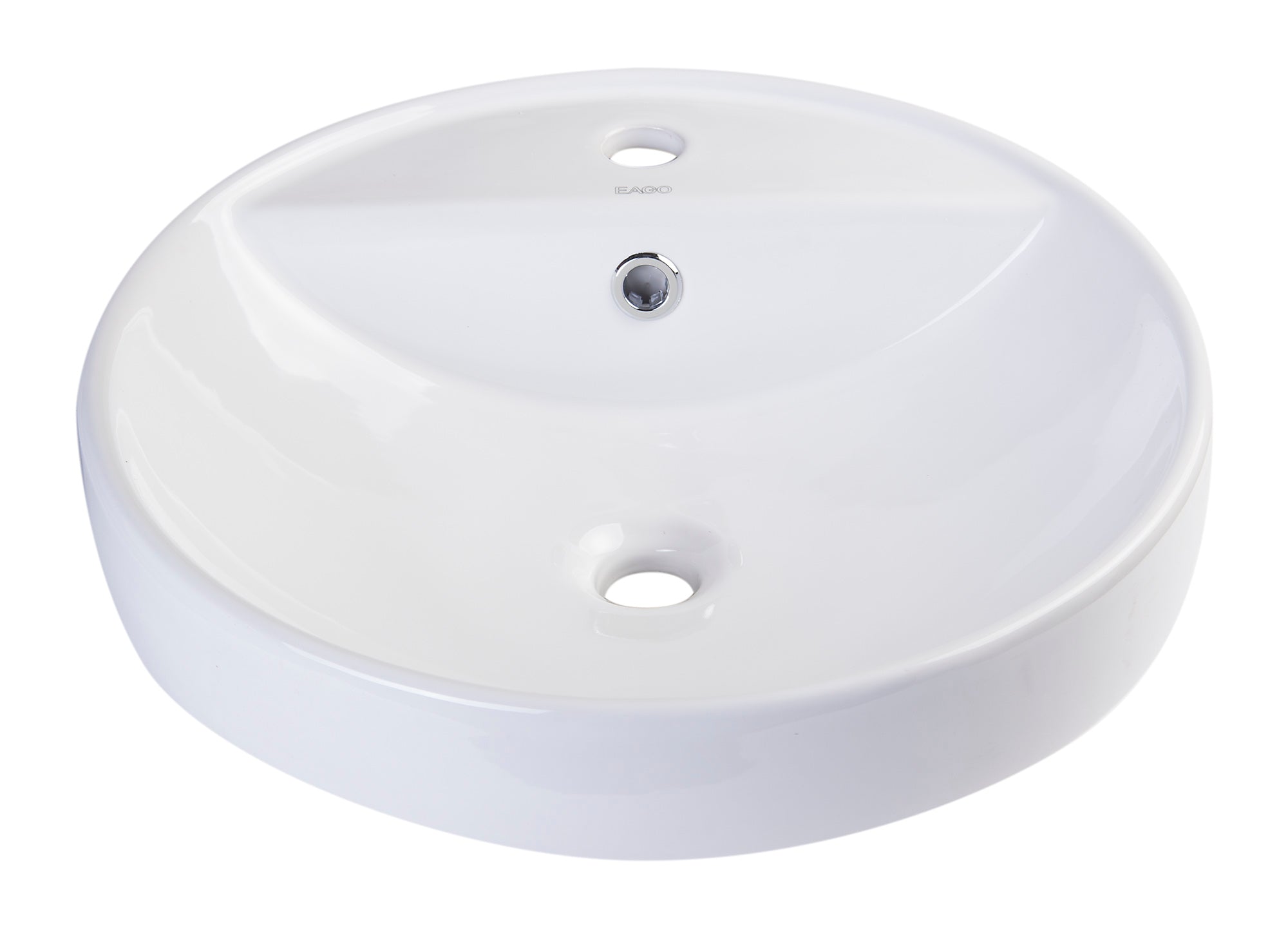 EAGO - 18" ROUND CERAMIC ABOVE MOUNT BATHROOM BASIN VESSEL SINK | BA141 EAGO - 18" ROUND CERAMIC ABOVE MOUNT BATHROOM BASIN VESSEL SINK | BA141