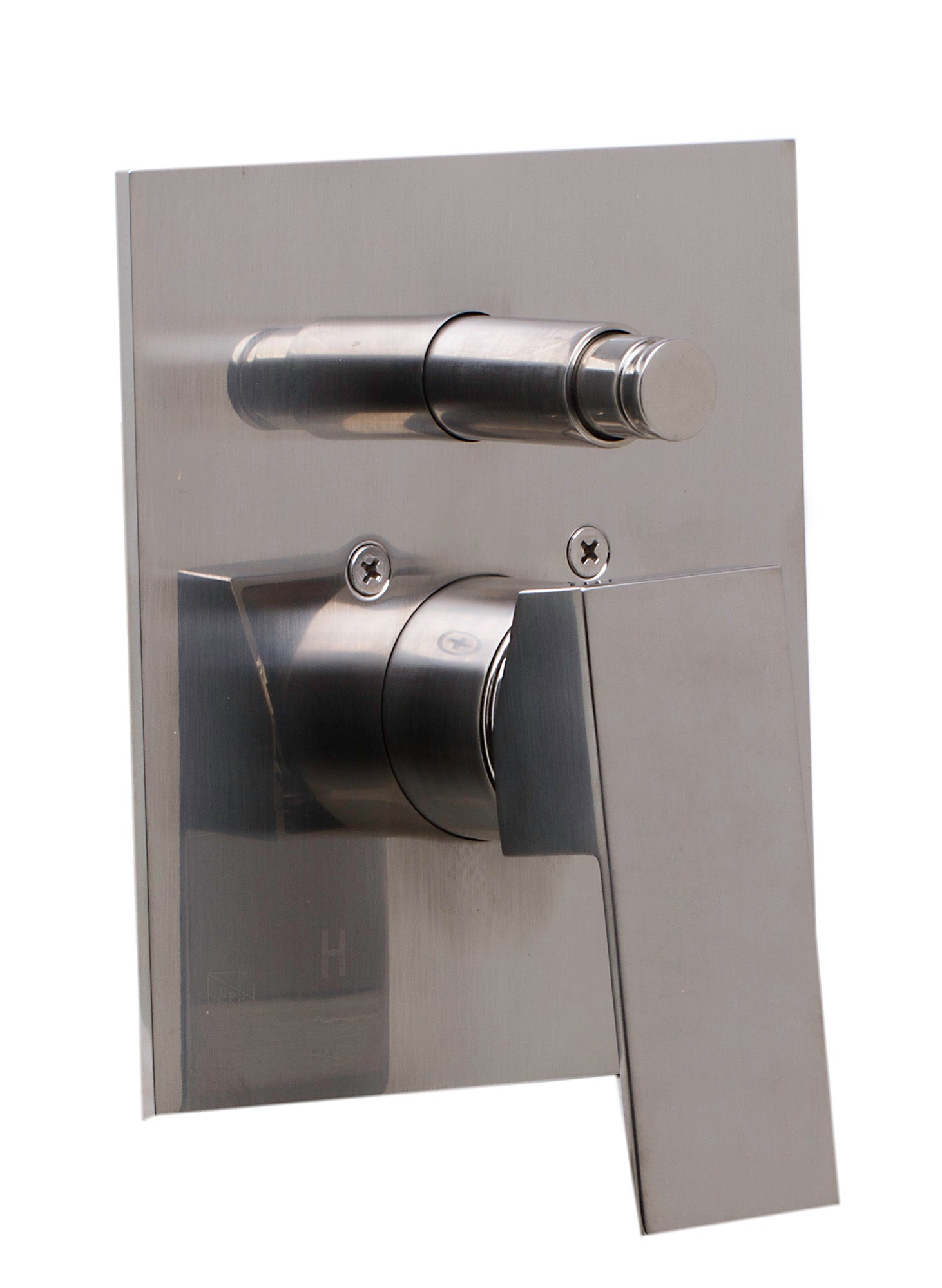 ALFI Brand - Brushed Nickel Shower Valve Mixer with Square Lever Handle and Diverter | AB5601-BN ALFI Brand - Brushed Nickel Shower Valve Mixer with Square Lever Handle and Diverter | AB5601-BN