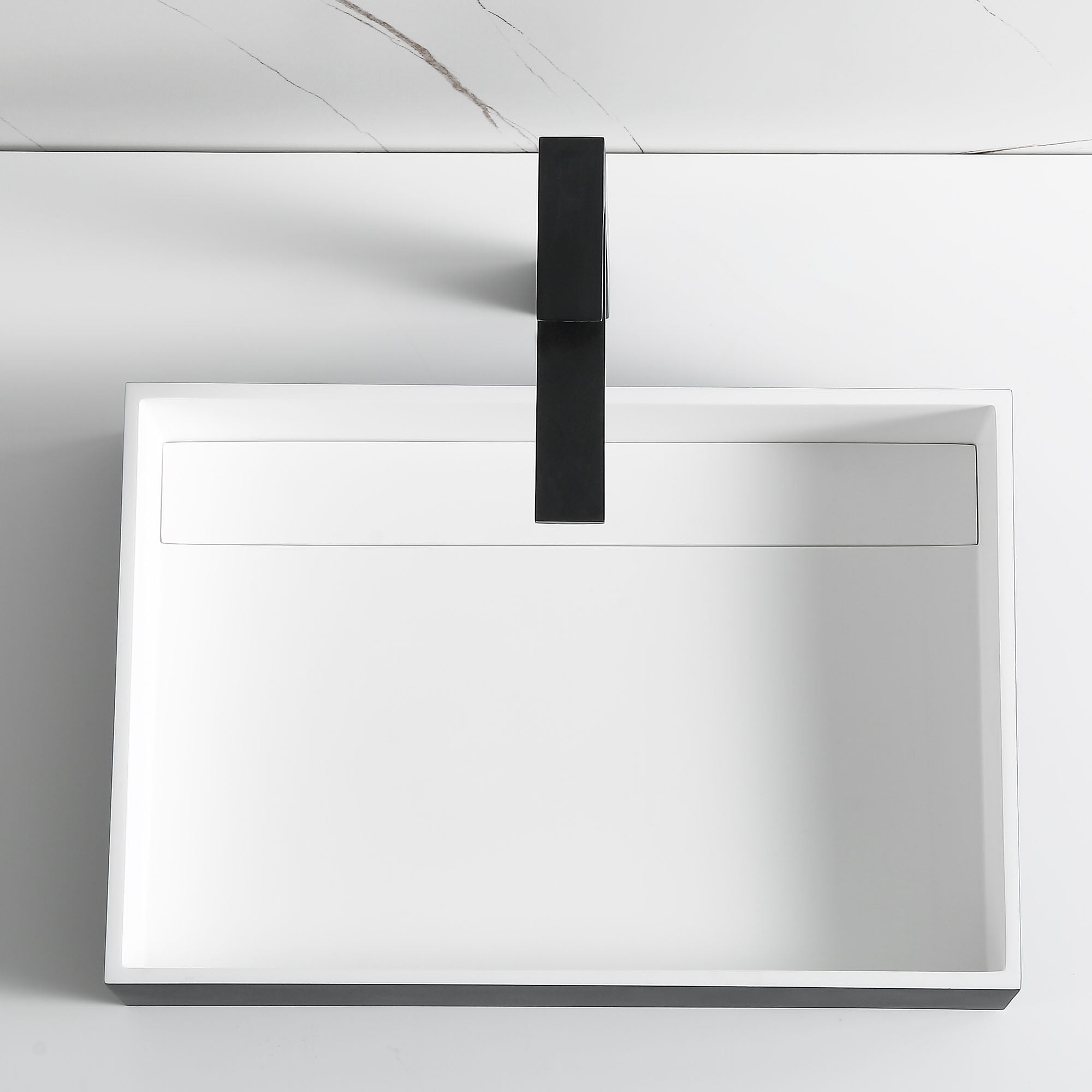 ALFI Brand - Black Matte 20" x 14" Solid Surface Resin Sink | ABRS2014BM ALFI Brand - Black Matte 20" x 14" Solid Surface Resin Sink | ABRS2014BM