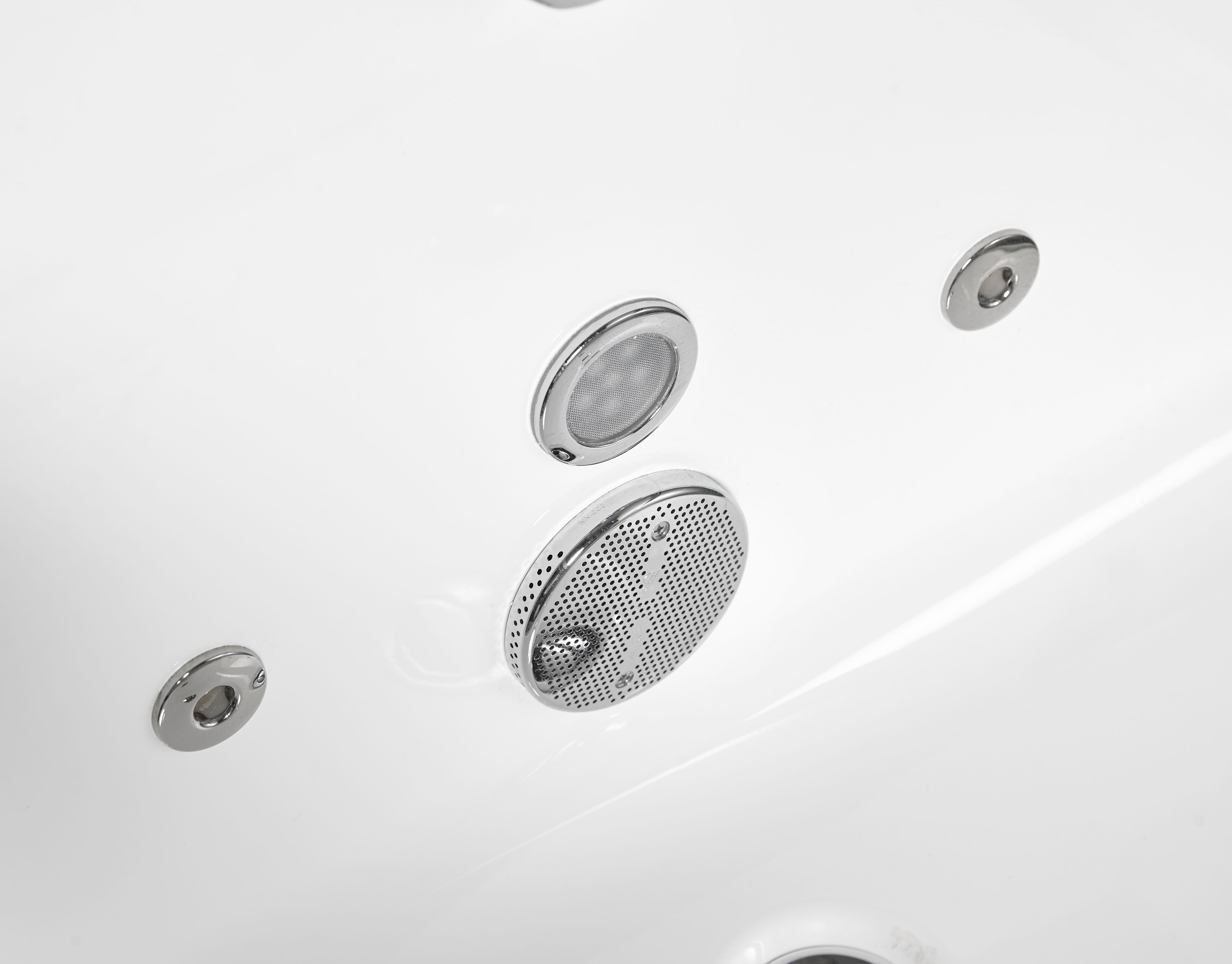 EAGO - 6 ft Clear Rectangular Acrylic Whirlpool Bathtub | AM152ETL-6 EAGO - 6 ft Clear Rectangular Acrylic Whirlpool Bathtub | AM152ETL-6