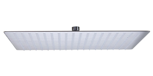 ALFI Brand - Solid Brushed Stainless Steel 16" Square Ultra Thin Rain Shower Head | RAIN16S-BSS