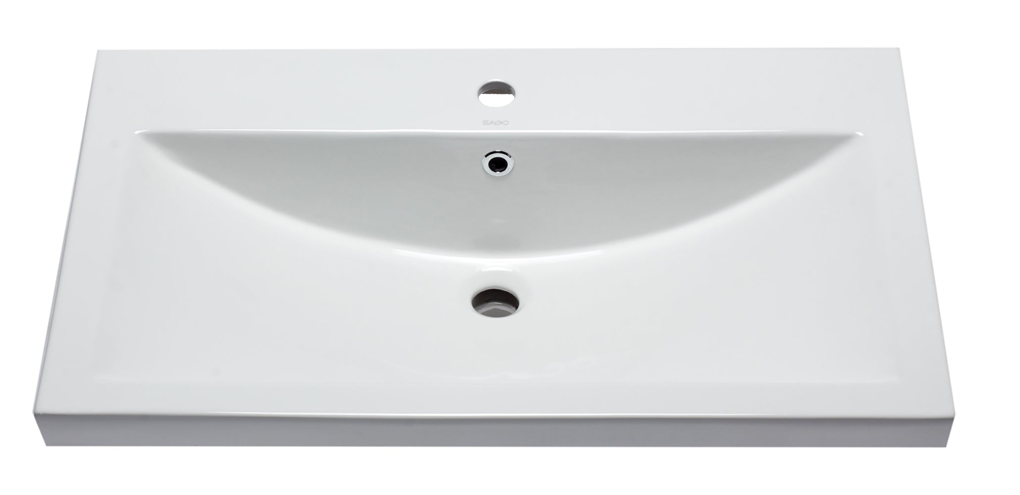 EAGO - White Ceramic 32"x19" Rectangular Drop In Sink | BH001 EAGO - White Ceramic 32"x19" Rectangular Drop In Sink | BH001