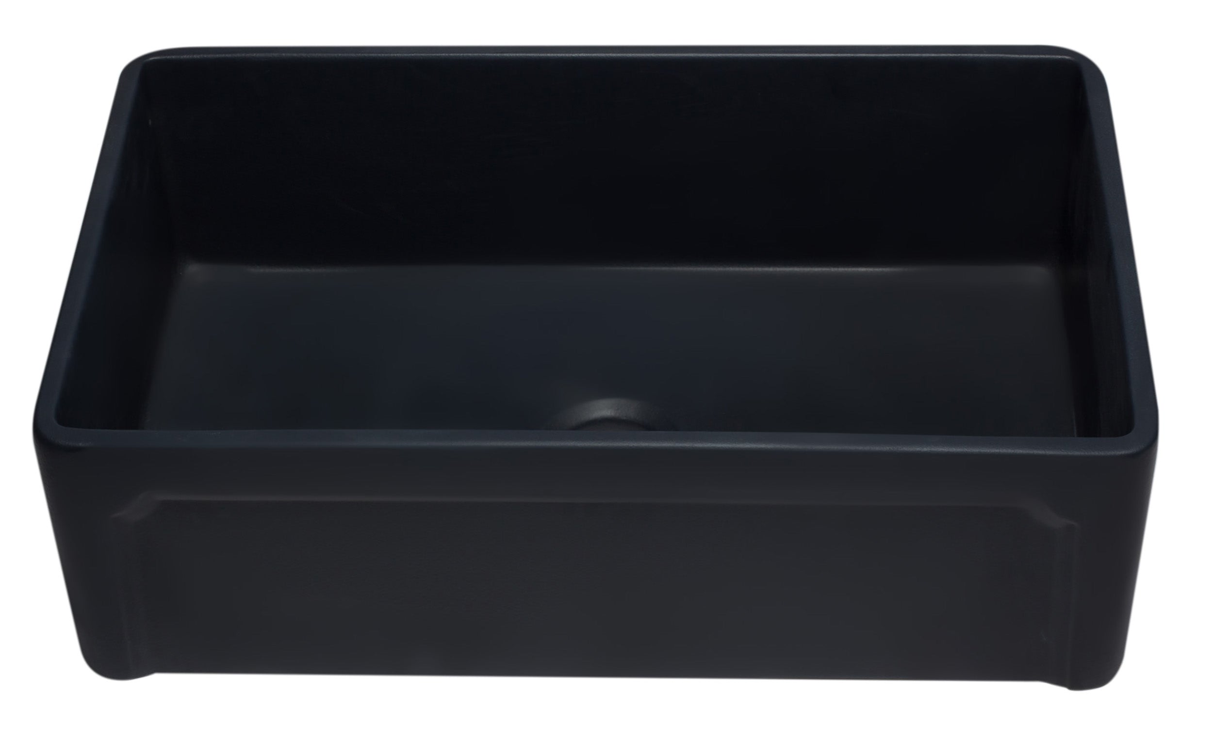 ALFI Brand - 33 inch Black Reversible Single Fireclay Farmhouse Kitchen Sink | AB3320SB-BM ALFI Brand - 33 inch Black Reversible Single Fireclay Farmhouse Kitchen Sink | AB3320SB-BM