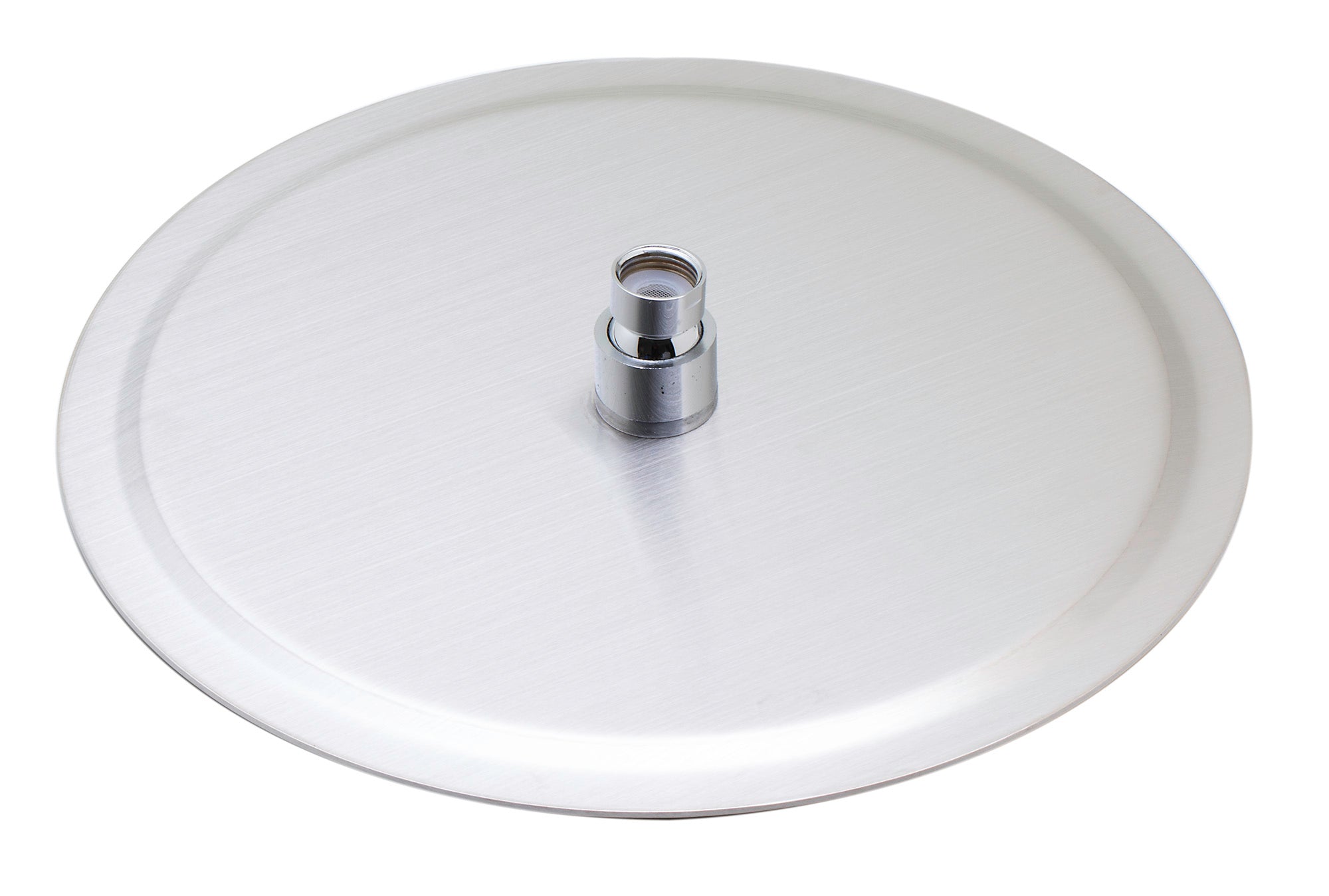 ALFI Brand - Solid Brushed Stainless Steel 12" Round Ultra Thin Rain Shower Head | RAIN12R-BSS ALFI Brand - Solid Brushed Stainless Steel 12" Round Ultra Thin Rain Shower Head | RAIN12R-BSS