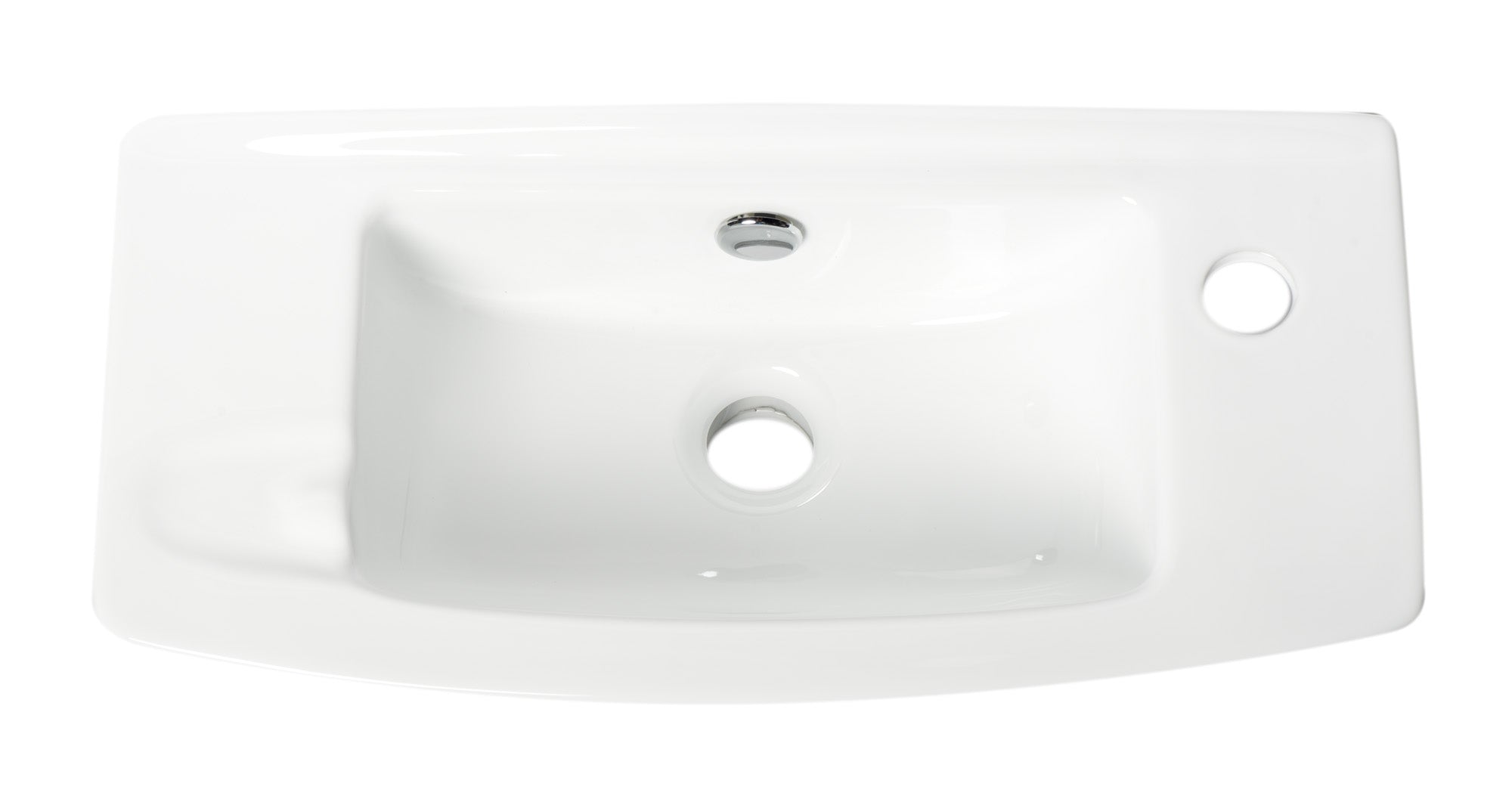 ALFI Brand - White 20" Small Wall Mounted Ceramic Sink with Faucet Hole | ABC115 ALFI Brand - White 20" Small Wall Mounted Ceramic Sink with Faucet Hole | ABC115