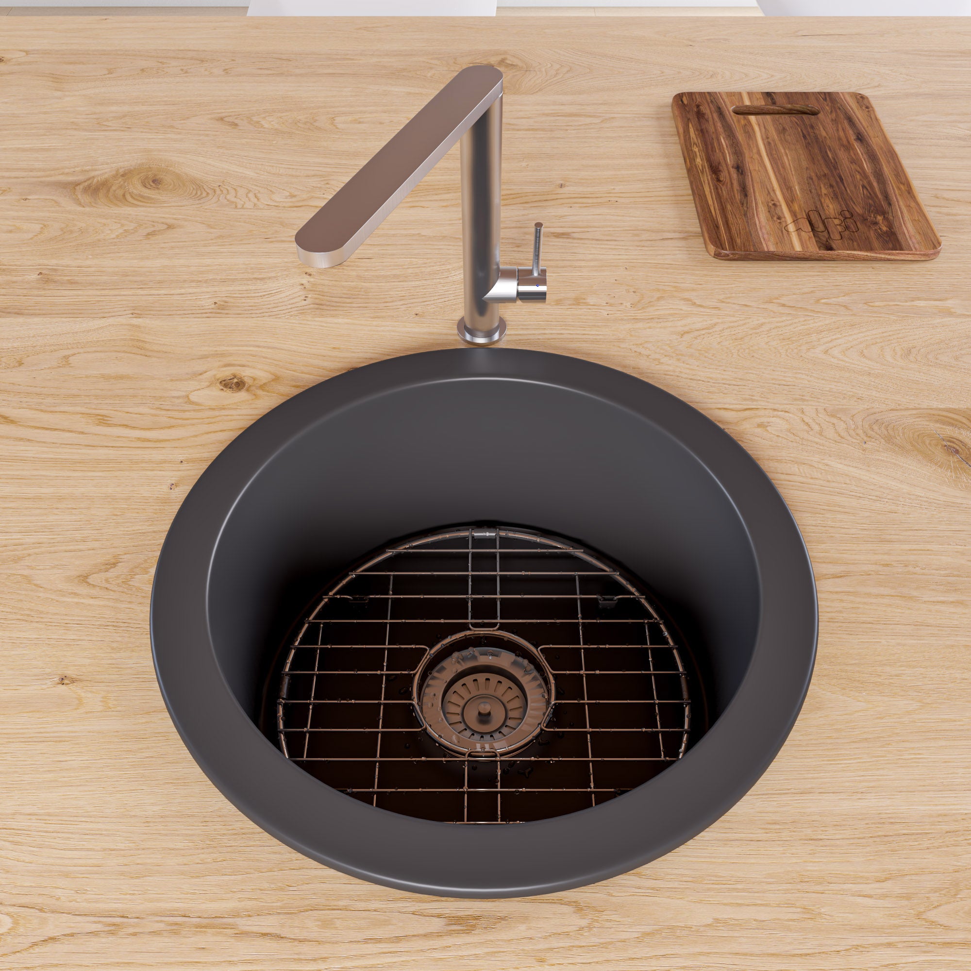 ALFI Brand - Round Stainless Steel Grid for ABF1818R | ABGR18R ALFI Brand - Round Stainless Steel Grid for ABF1818R | ABGR18R
