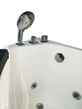 EAGO - 5 ft Clear Rounded Left Corner Acrylic Whirlpool Bathtub | AM198ETL-L EAGO - 5 ft Clear Rounded Left Corner Acrylic Whirlpool Bathtub | AM198ETL-L
