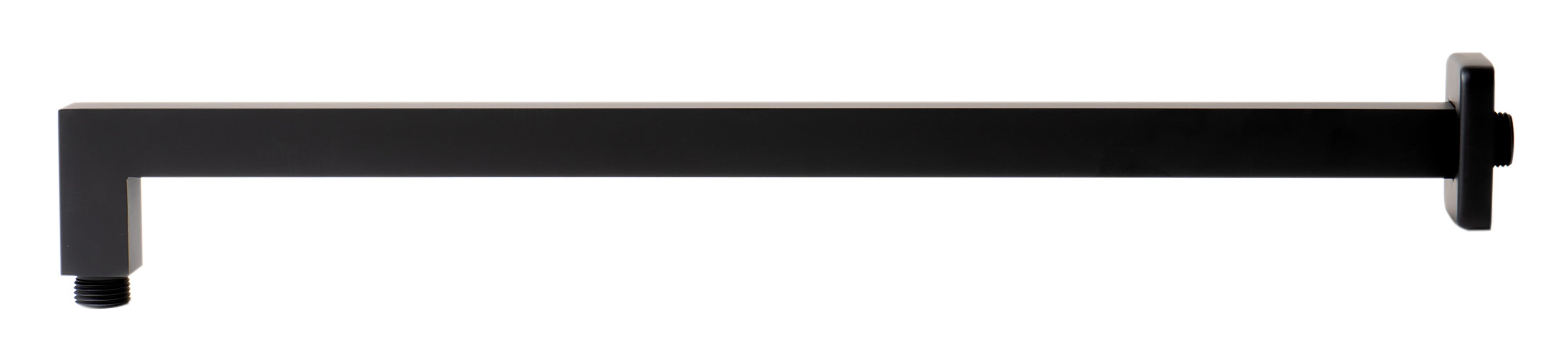 ALFI Brand - Black Matte 20" Square Wall Shower Arm | ABSA20S-BM ALFI Brand - Black Matte 20" Square Wall Shower Arm | ABSA20S-BM