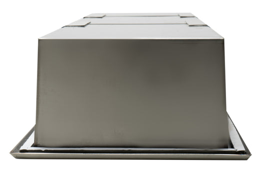 ALFI Brand - 8 x 36 Brushed Stainless Steel Vertical Triple Shelf Bath Shower Niche | ABN0836-BSS