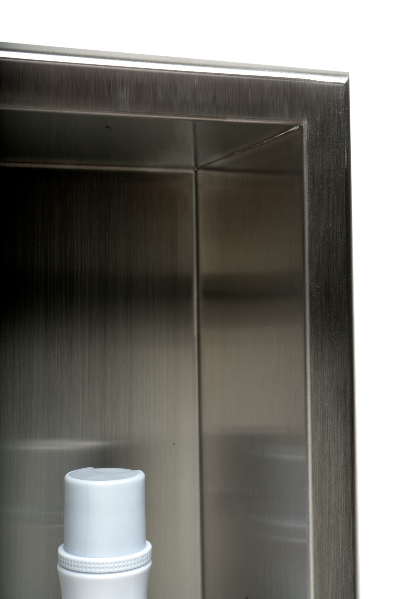 ALFI Brand - 16 x 16 Brushed Stainless Steel Square Single Shelf Bath Shower Niche | ABN1616-BSS ALFI Brand - 16 x 16 Brushed Stainless Steel Square Single Shelf Bath Shower Niche | ABN1616-BSS