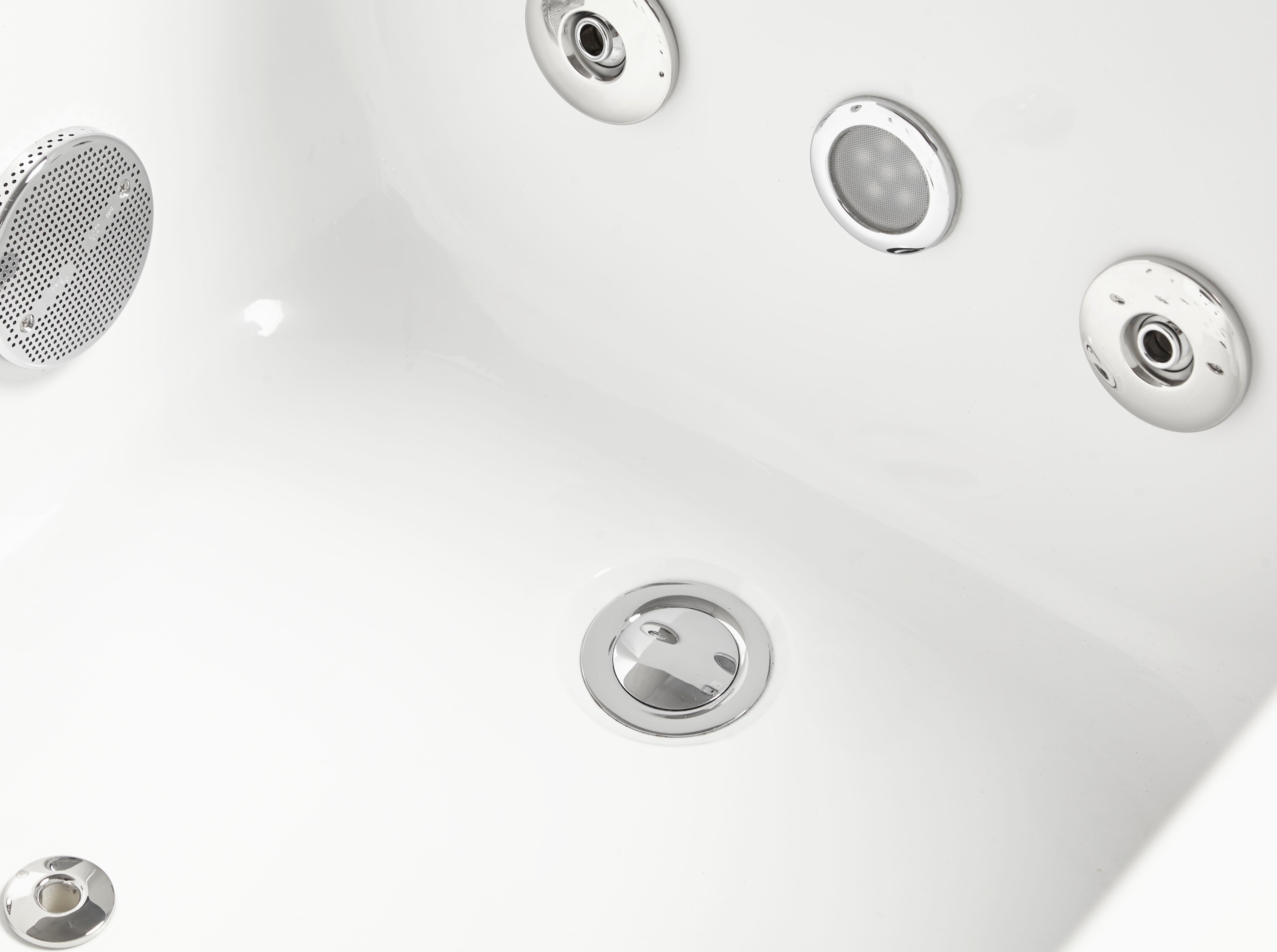 EAGO - 6 ft Acrylic White Rectangular Whirlpool Bathtub w Fixtures | AM154ETL-R6 EAGO - 6 ft Acrylic White Rectangular Whirlpool Bathtub w Fixtures | AM154ETL-R6