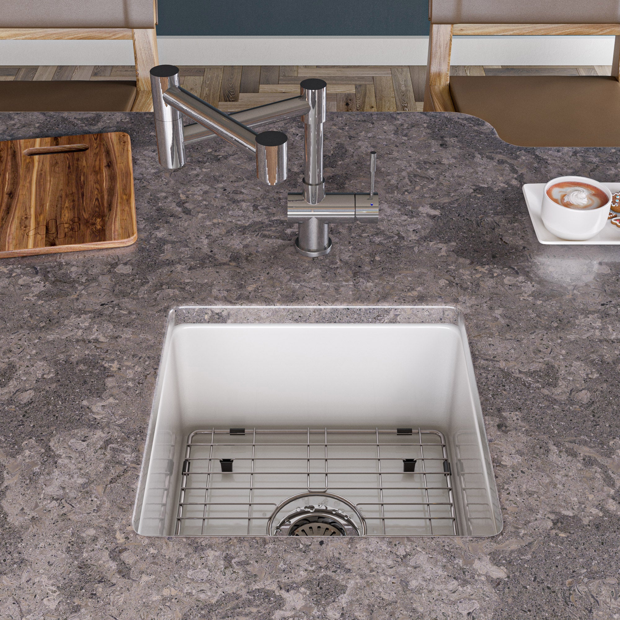 ALFI Brand - Square Stainless Steel Grid for ABF1818S | ABGR18S ALFI Brand - Square Stainless Steel Grid for ABF1818S | ABGR18S