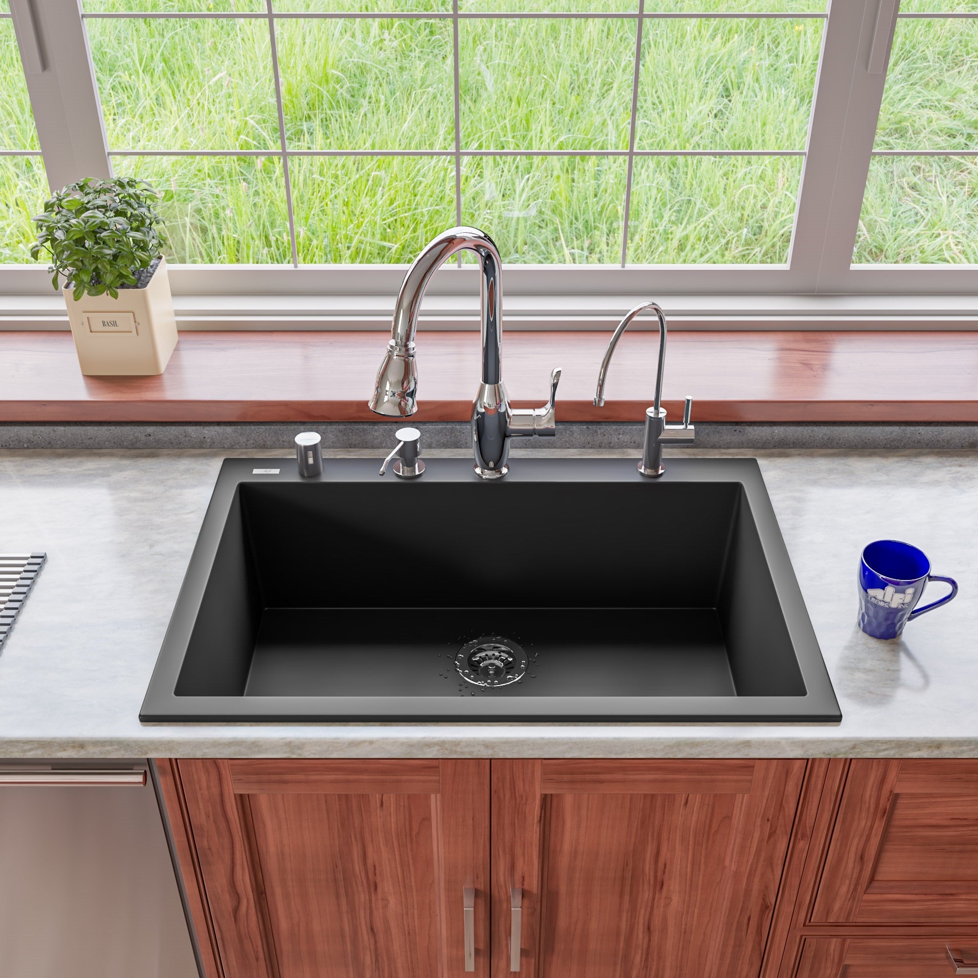 ALFI Brand - Solid Polished Stainless Steel Modern Soap Dispenser | AB5004-PSS ALFI Brand - Solid Polished Stainless Steel Modern Soap Dispenser | AB5004-PSS