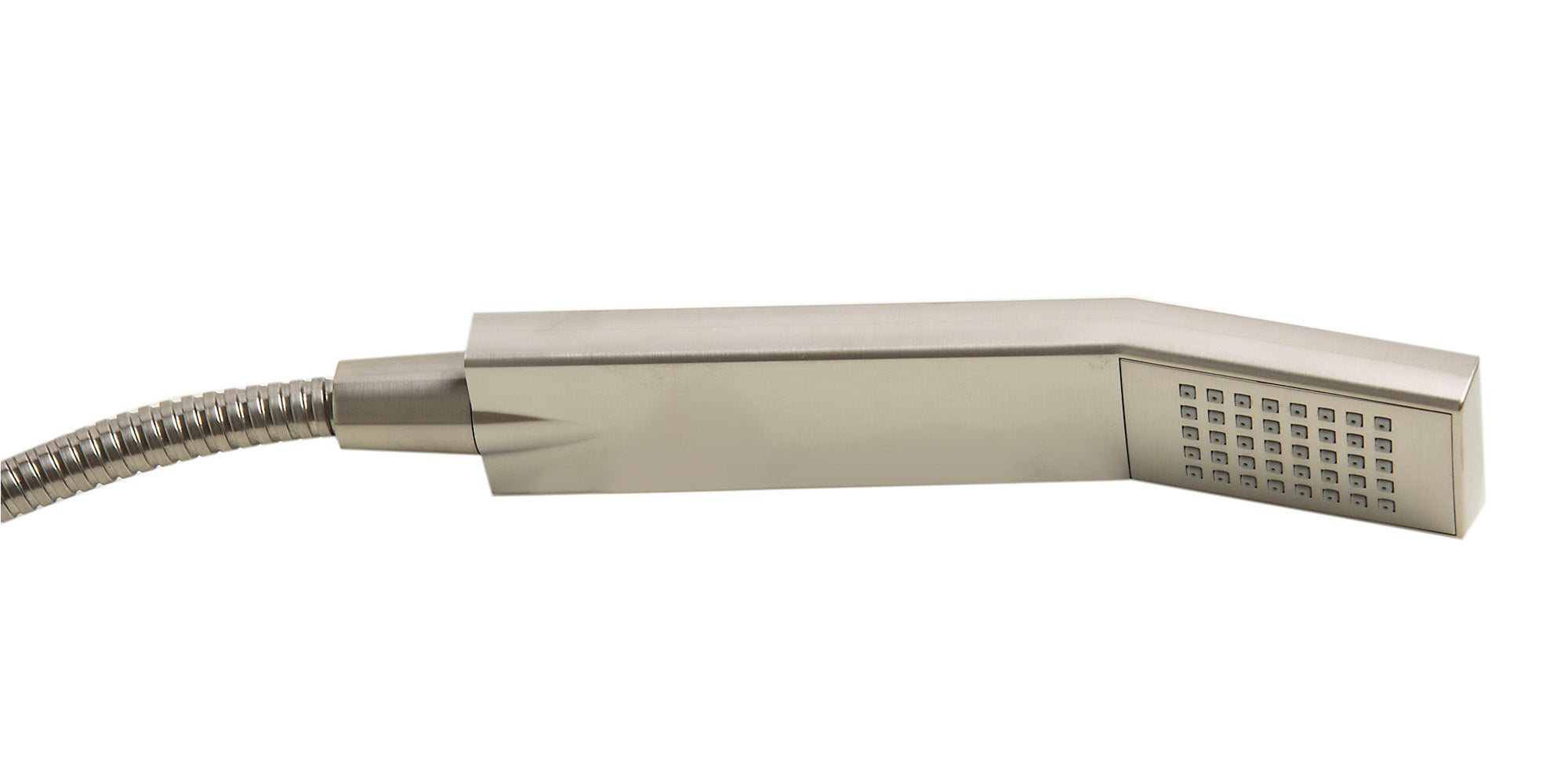 ALFI Brand - Brushed Nickel Floor Mounted Tub Filler + Mixer /w additional Hand Held Shower Head | AB2728-BN ALFI Brand - Brushed Nickel Floor Mounted Tub Filler + Mixer /w additional Hand Held Shower Head | AB2728-BN