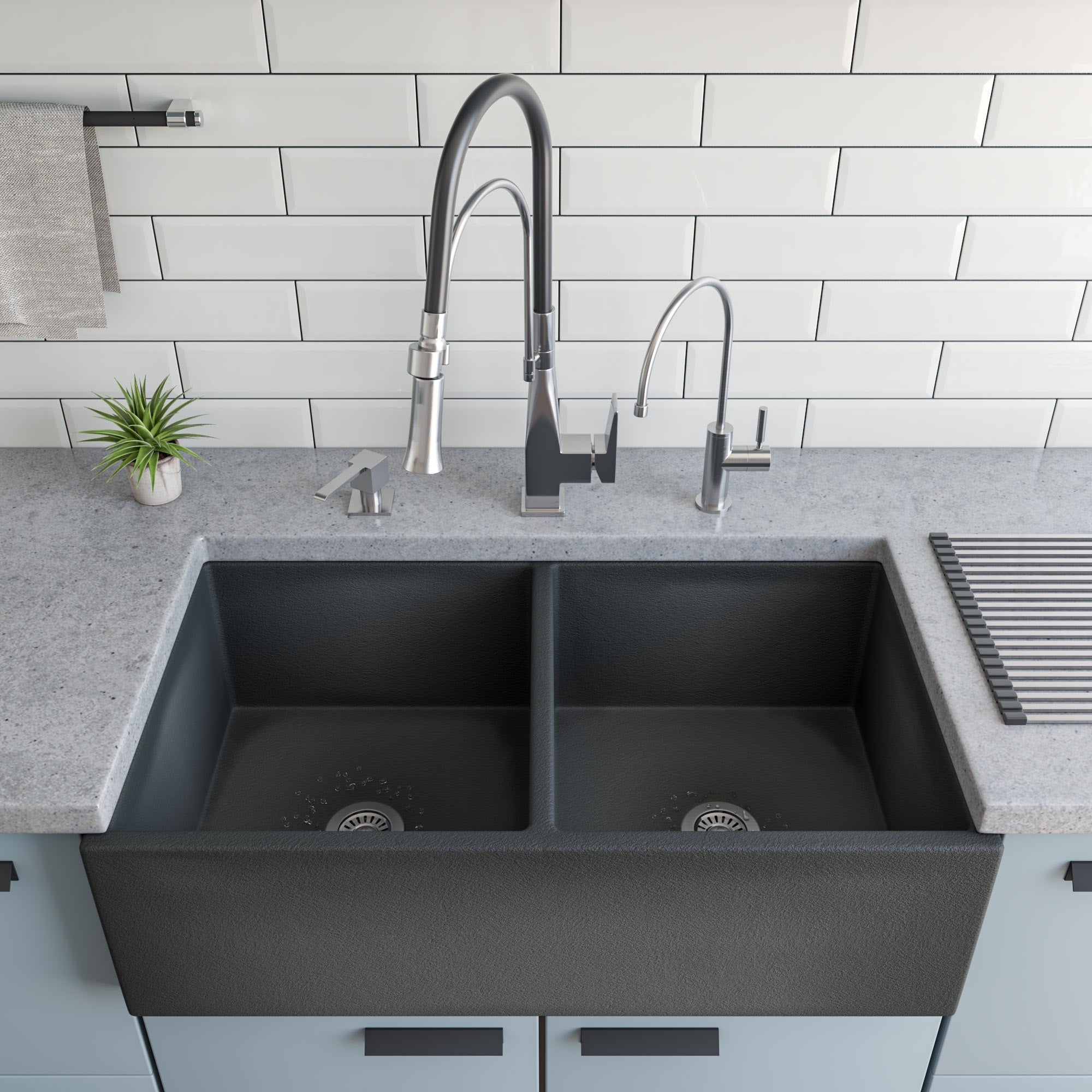 ALFI Brand - Modern Square Brushed Stainless Steel Soap Dispenser | AB5007-BSS ALFI Brand - Modern Square Brushed Stainless Steel Soap Dispenser | AB5007-BSS