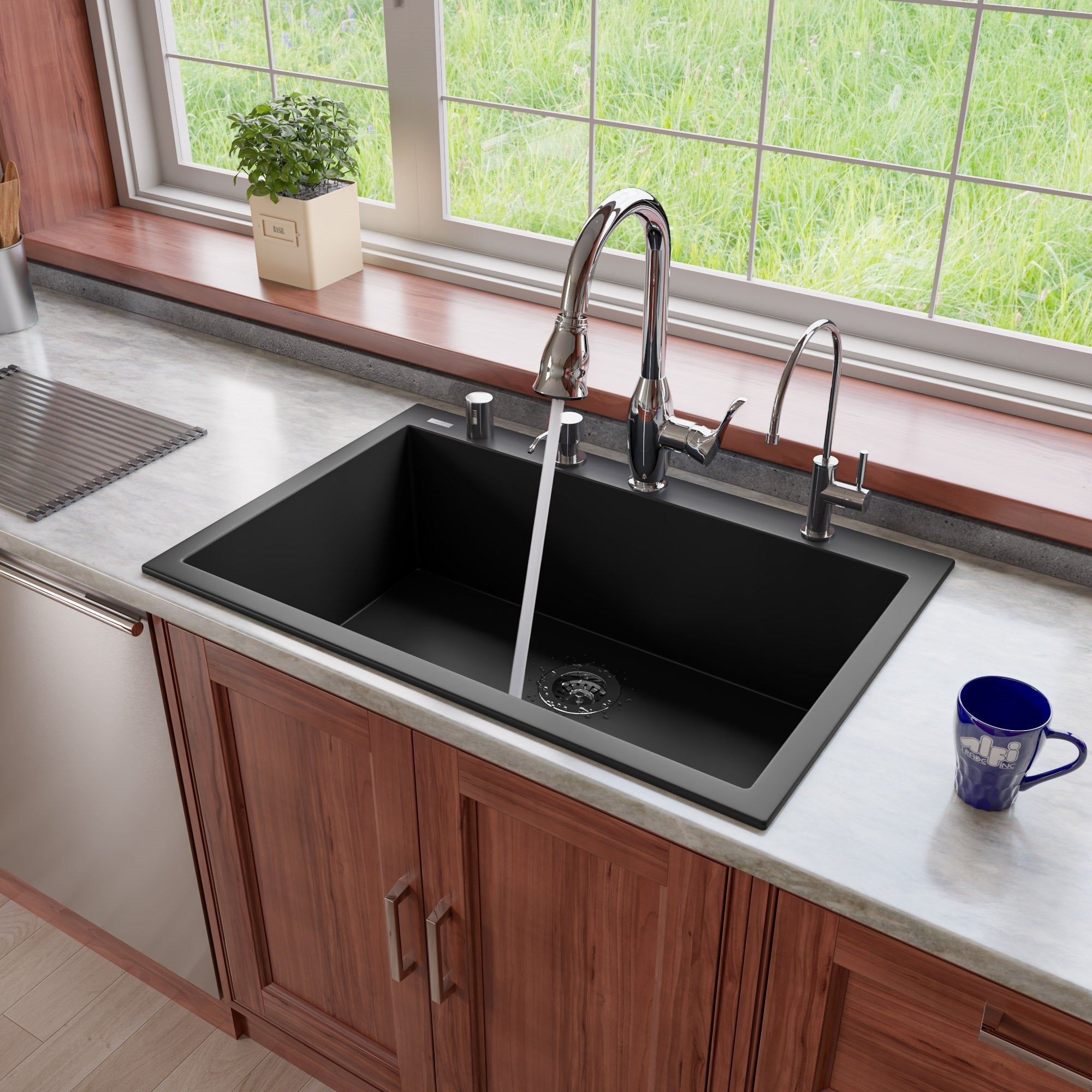 ALFI Brand - Solid Polished Stainless Steel Modern Soap Dispenser | AB5004-PSS ALFI Brand - Solid Polished Stainless Steel Modern Soap Dispenser | AB5004-PSS