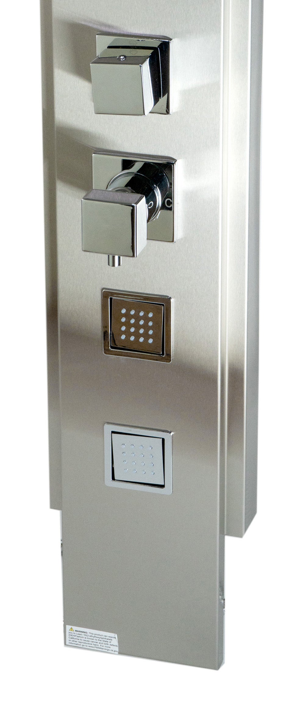 ALFI Brand - Modern Stainless Steel Shower Panel with 4 Body Sprays | ABSP10 ALFI Brand - Modern Stainless Steel Shower Panel with 4 Body Sprays | ABSP10