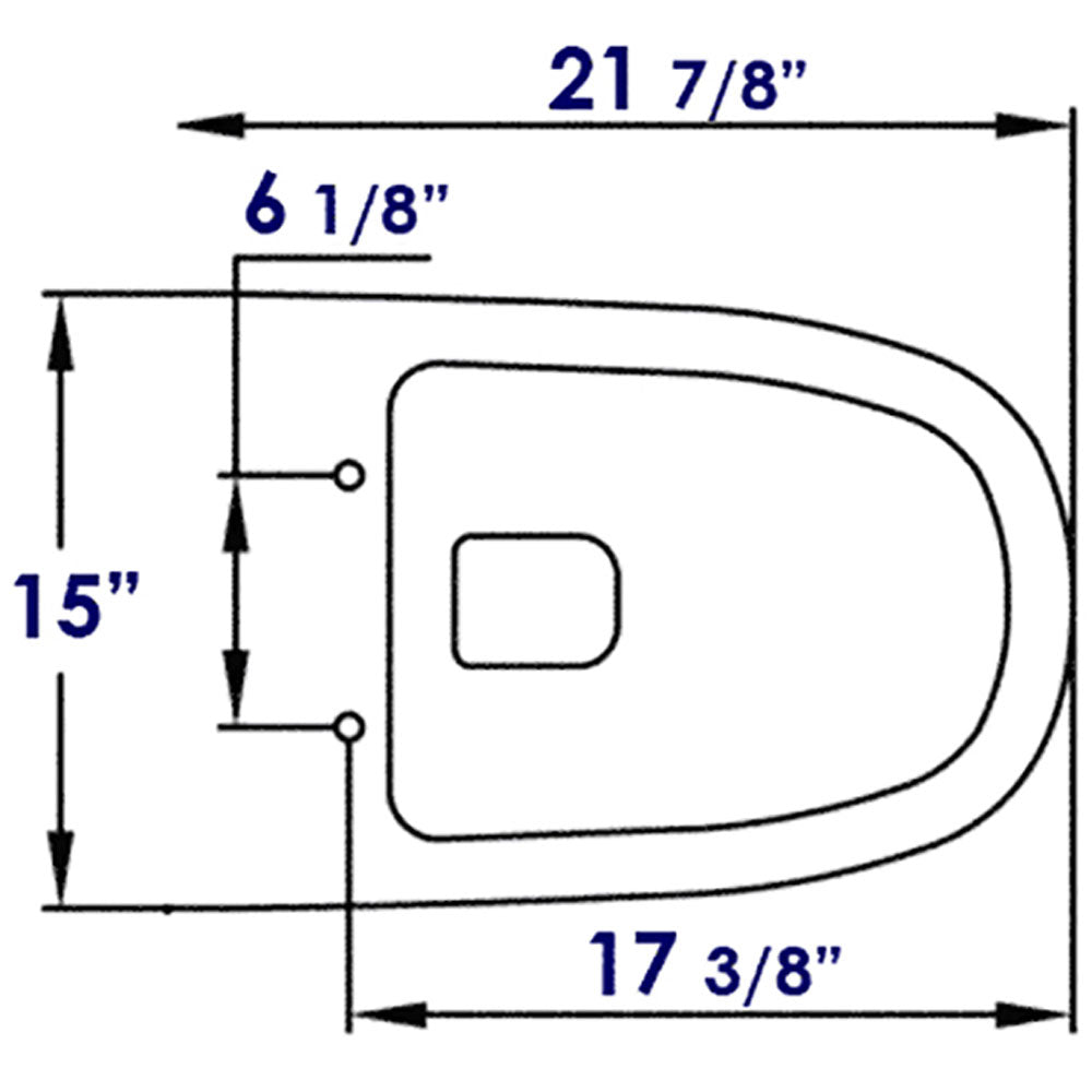 EAGO - Replacement Soft Closing Toilet Seat for WD332 | R-332SEAT EAGO - Replacement Soft Closing Toilet Seat for WD332 | R-332SEAT