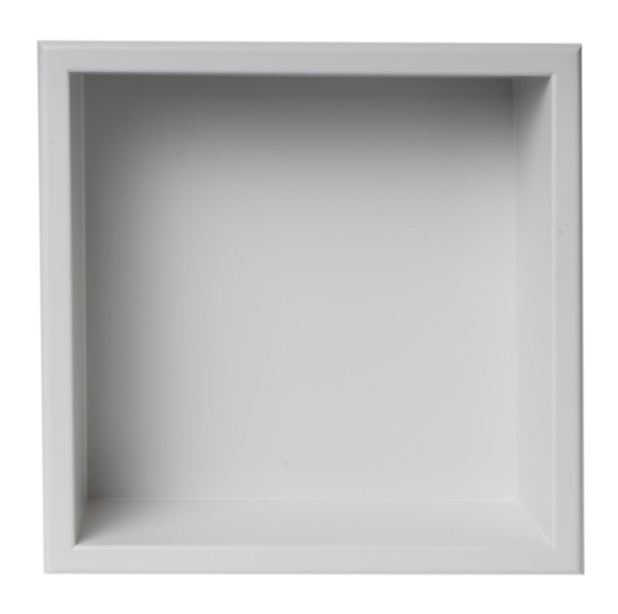 ALFI Brand - 12" x 12" White Matte Stainless Steel Square Single Shelf Bath Shower Niche | ABNC1212-W ALFI Brand - 12" x 12" White Matte Stainless Steel Square Single Shelf Bath Shower Niche | ABNC1212-W