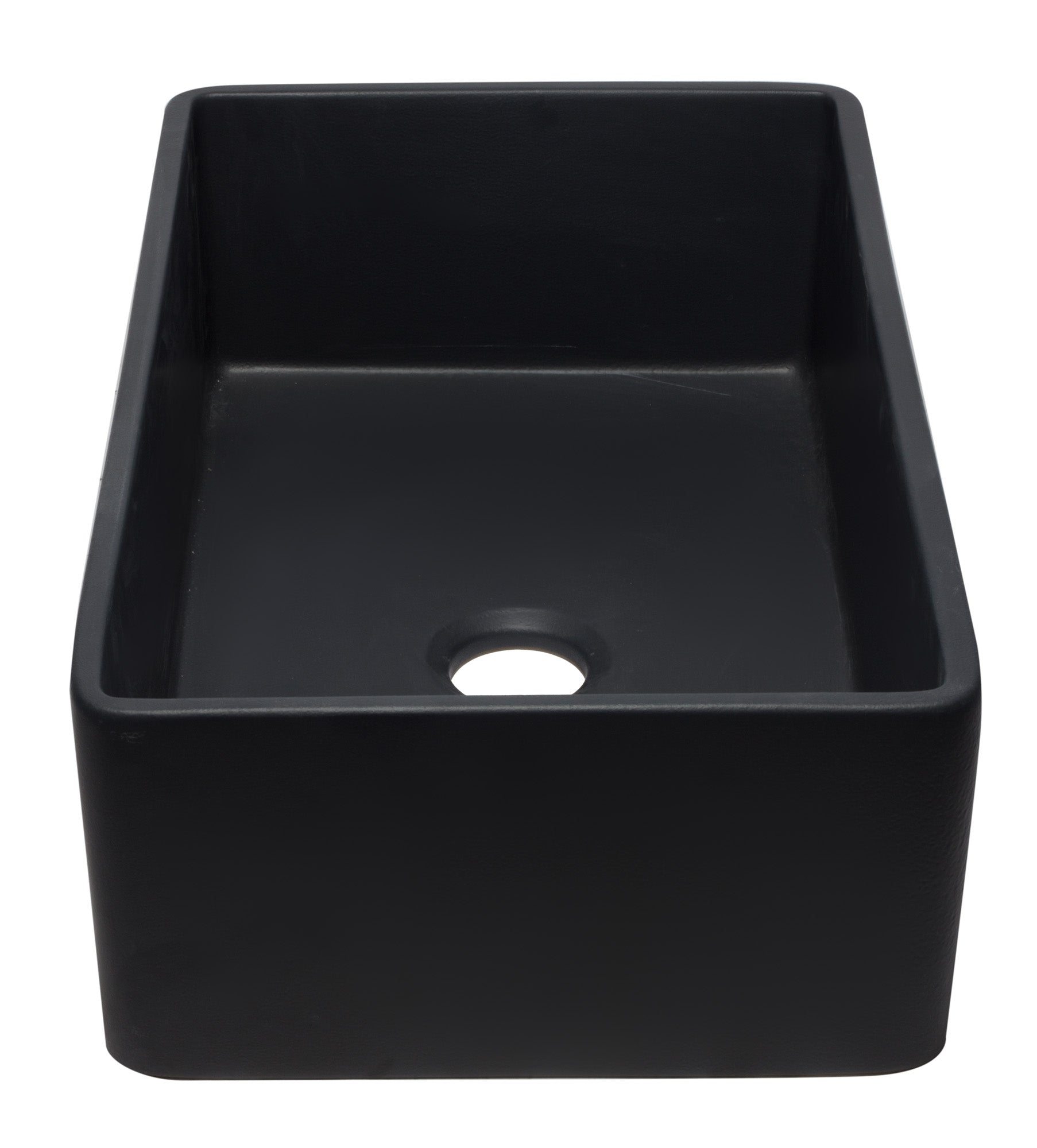 ALFI Brand - 33 inch Black Reversible Single Fireclay Farmhouse Kitchen Sink | AB3320SB-BM ALFI Brand - 33 inch Black Reversible Single Fireclay Farmhouse Kitchen Sink | AB3320SB-BM