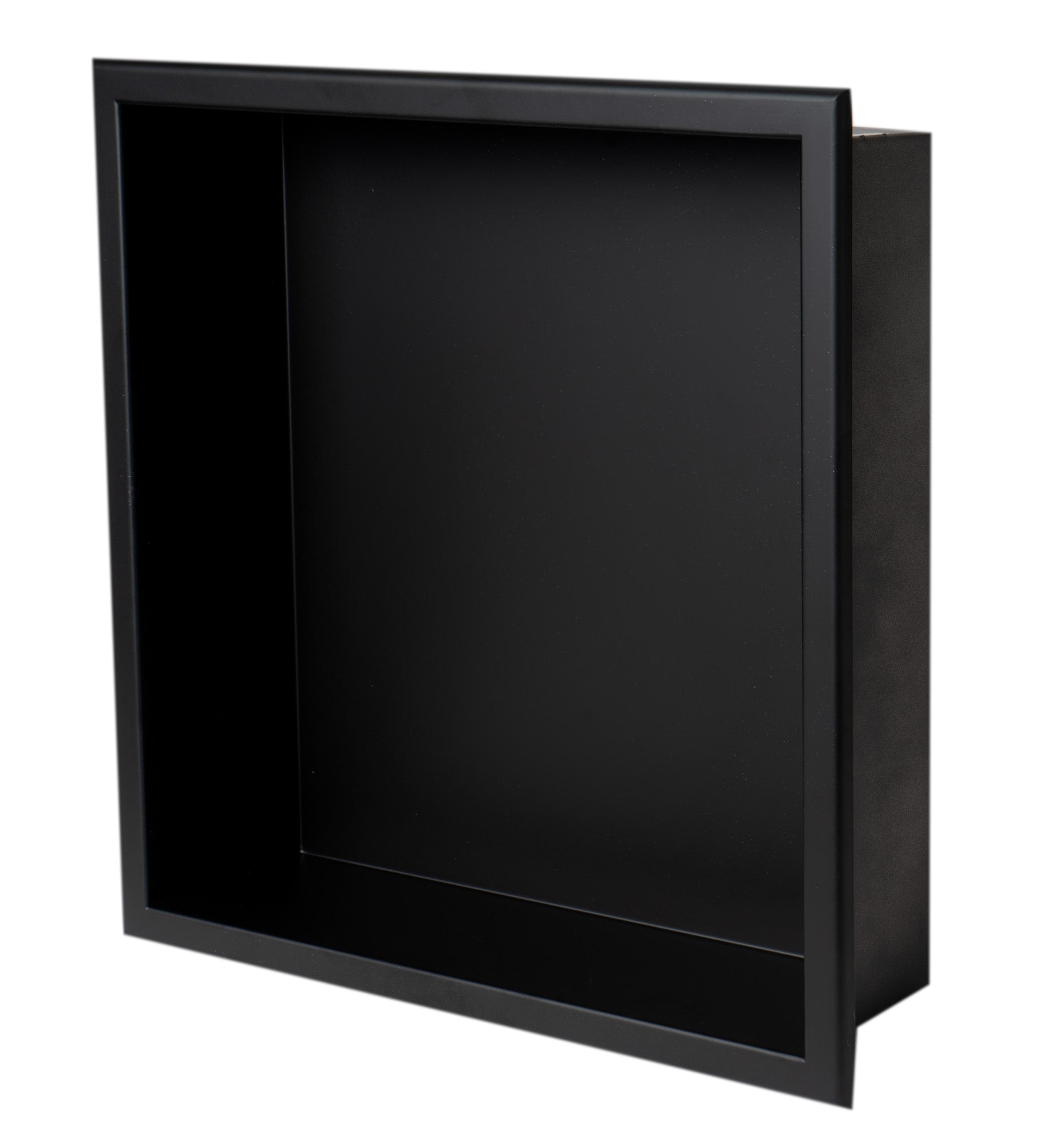 ALFI Brand - 16" x 16" Black Matte Stainless Steel Square Single Shelf Bath Shower Niche | ABNC1616-BLA ALFI Brand - 16" x 16" Black Matte Stainless Steel Square Single Shelf Bath Shower Niche | ABNC1616-BLA