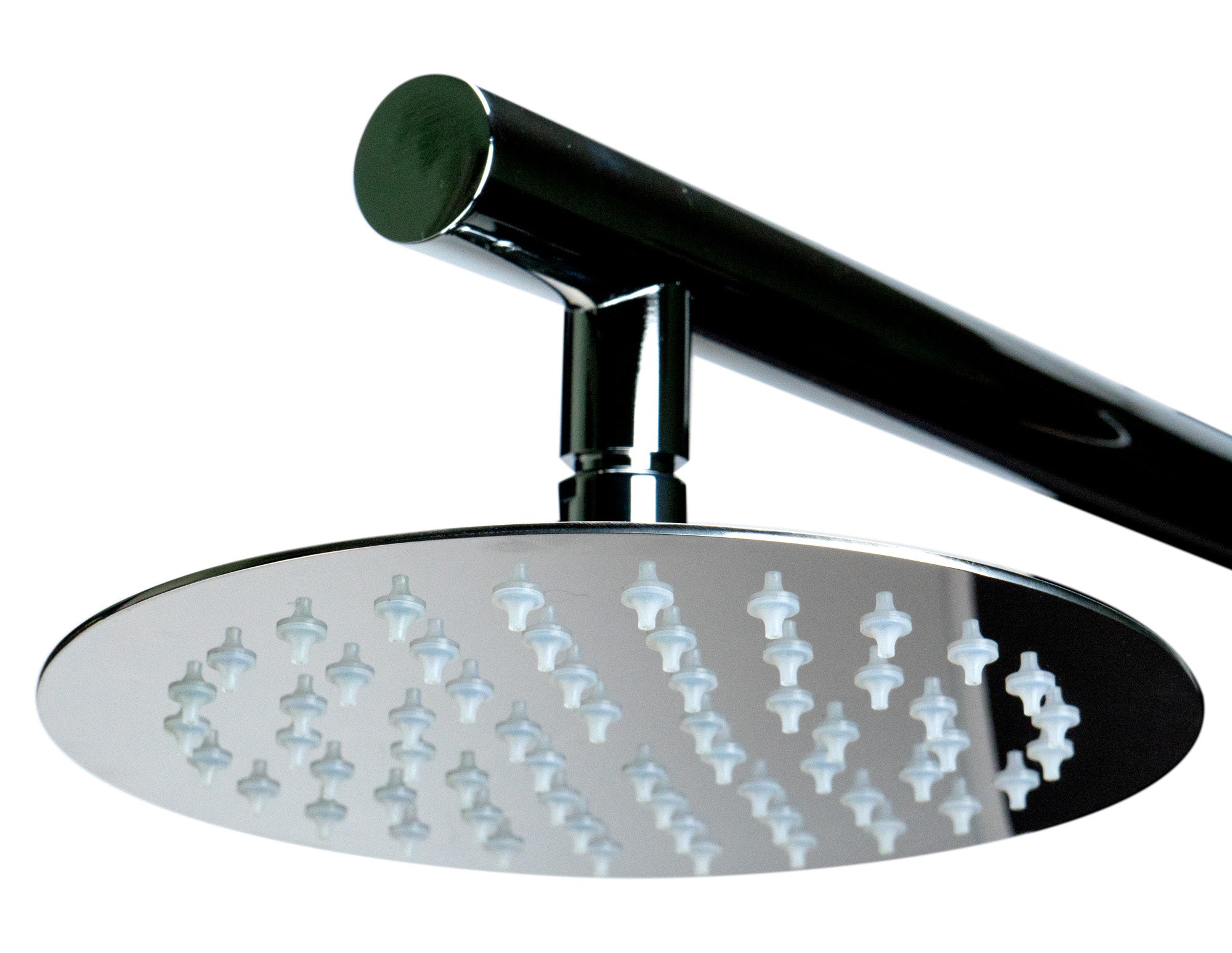 ALFI Brand - Black Glass Shower Panel with 2 Body Sprays and Rain Shower Head | ABSP55B ALFI Brand - Black Glass Shower Panel with 2 Body Sprays and Rain Shower Head | ABSP55B
