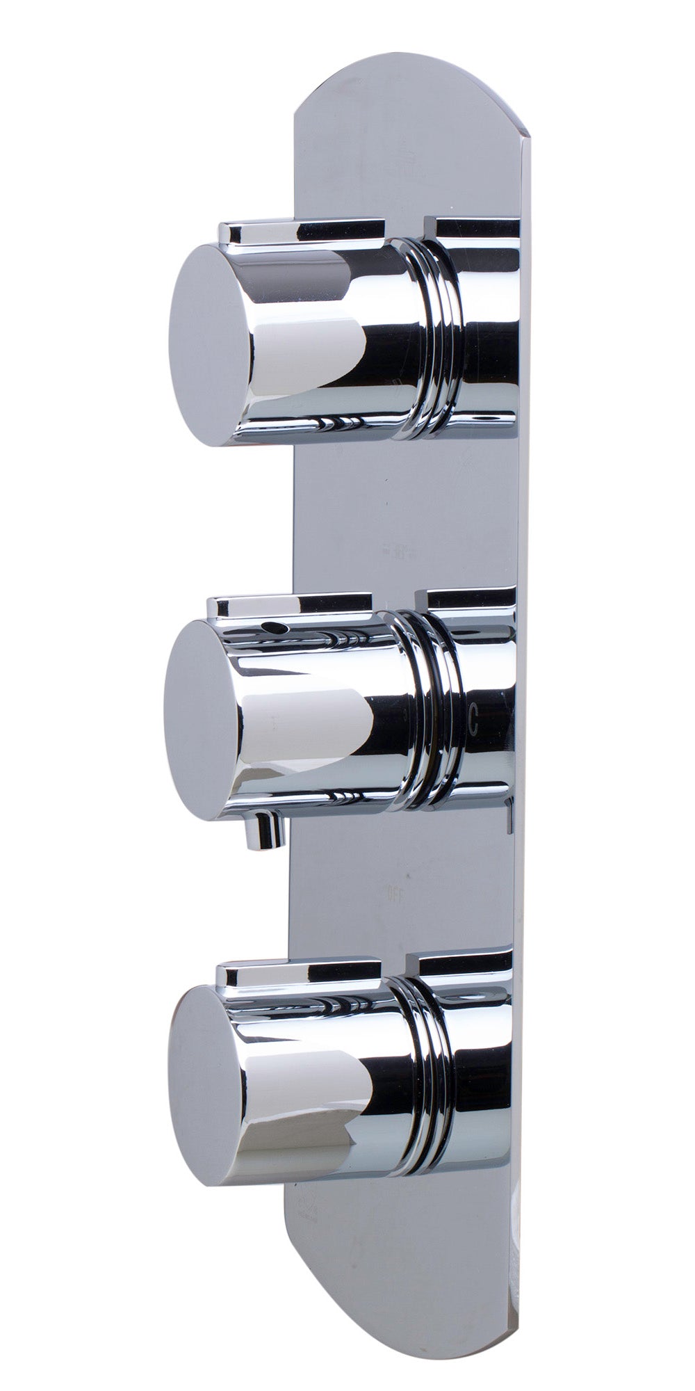 ALFI Brand - Polished Chrome Concealed 3-Way Thermostatic Valve Shower Mixer Round Knobs | AB4001-PC ALFI Brand - Polished Chrome Concealed 3-Way Thermostatic Valve Shower Mixer Round Knobs | AB4001-PC