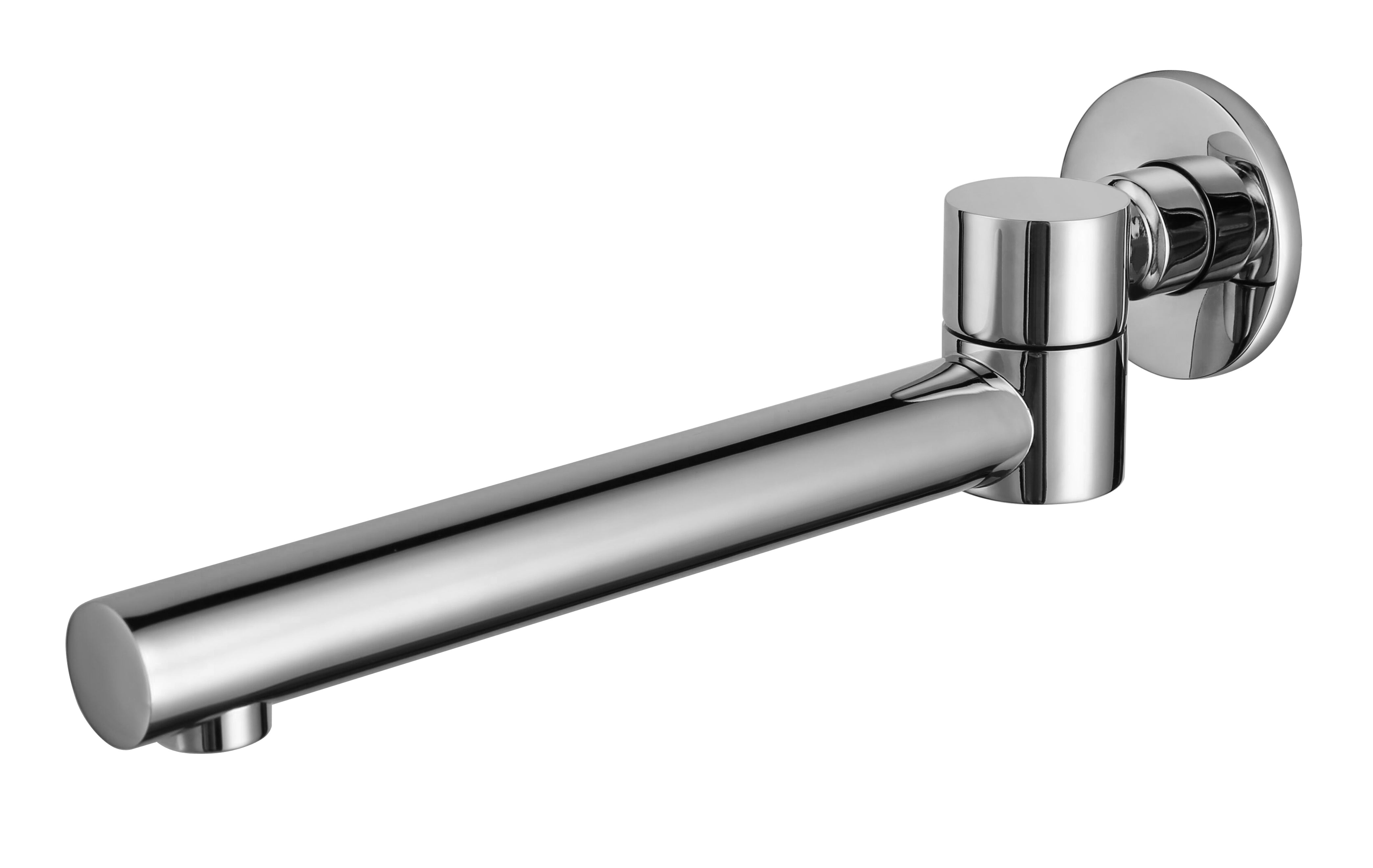 ALFI Brand - Polished Chrome Round Foldable Tub Spout | AB6601-PC ALFI Brand - Polished Chrome Round Foldable Tub Spout | AB6601-PC