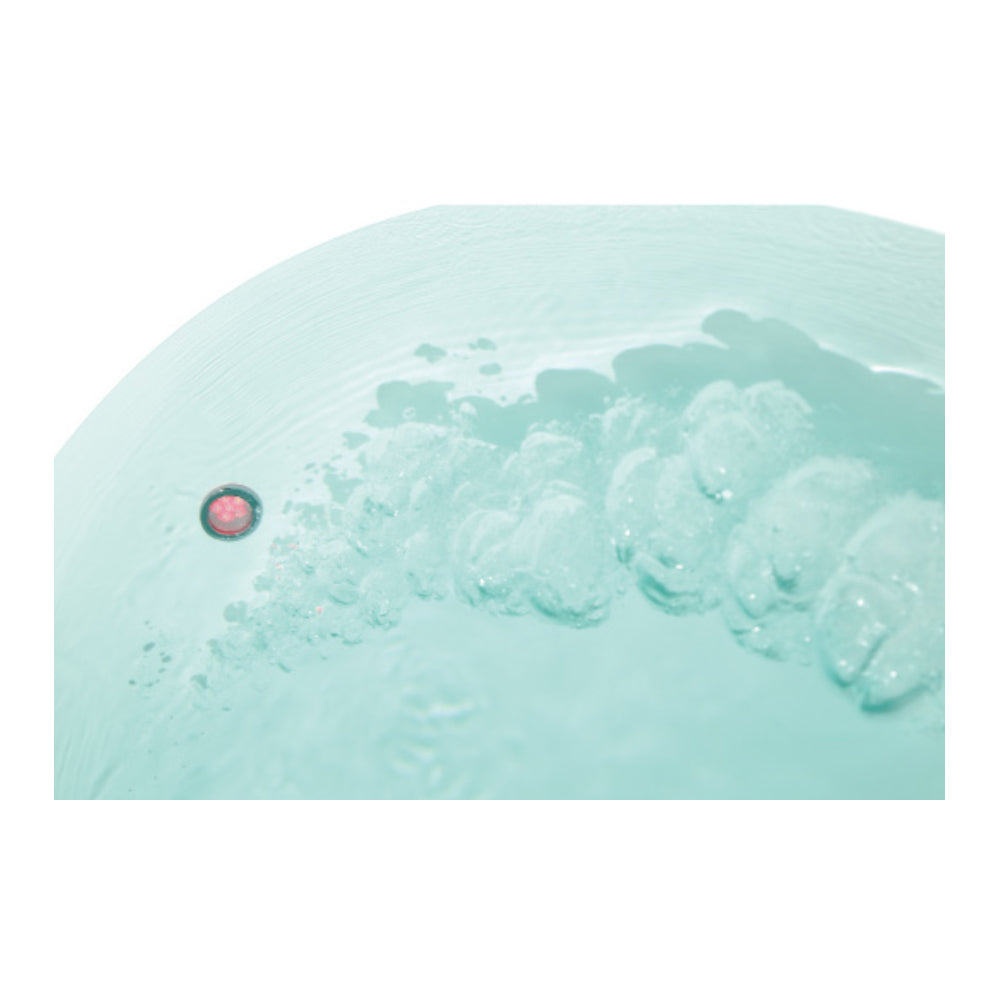 EAGO - 66" Round Free Standing Acrylic Air Bubble Bathtub | AM2130 EAGO - 66" Round Free Standing Acrylic Air Bubble Bathtub | AM2130