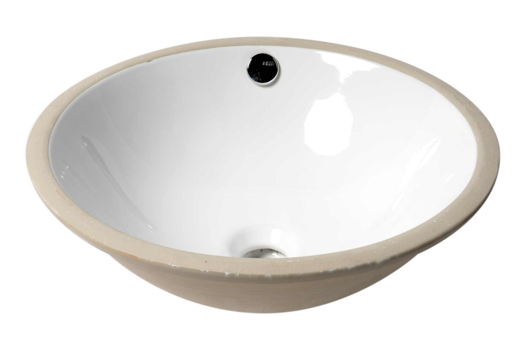 ALFI Brand - White 17" Round Undermount Ceramic Sink | ABC601 ALFI Brand - White 17" Round Undermount Ceramic Sink | ABC601