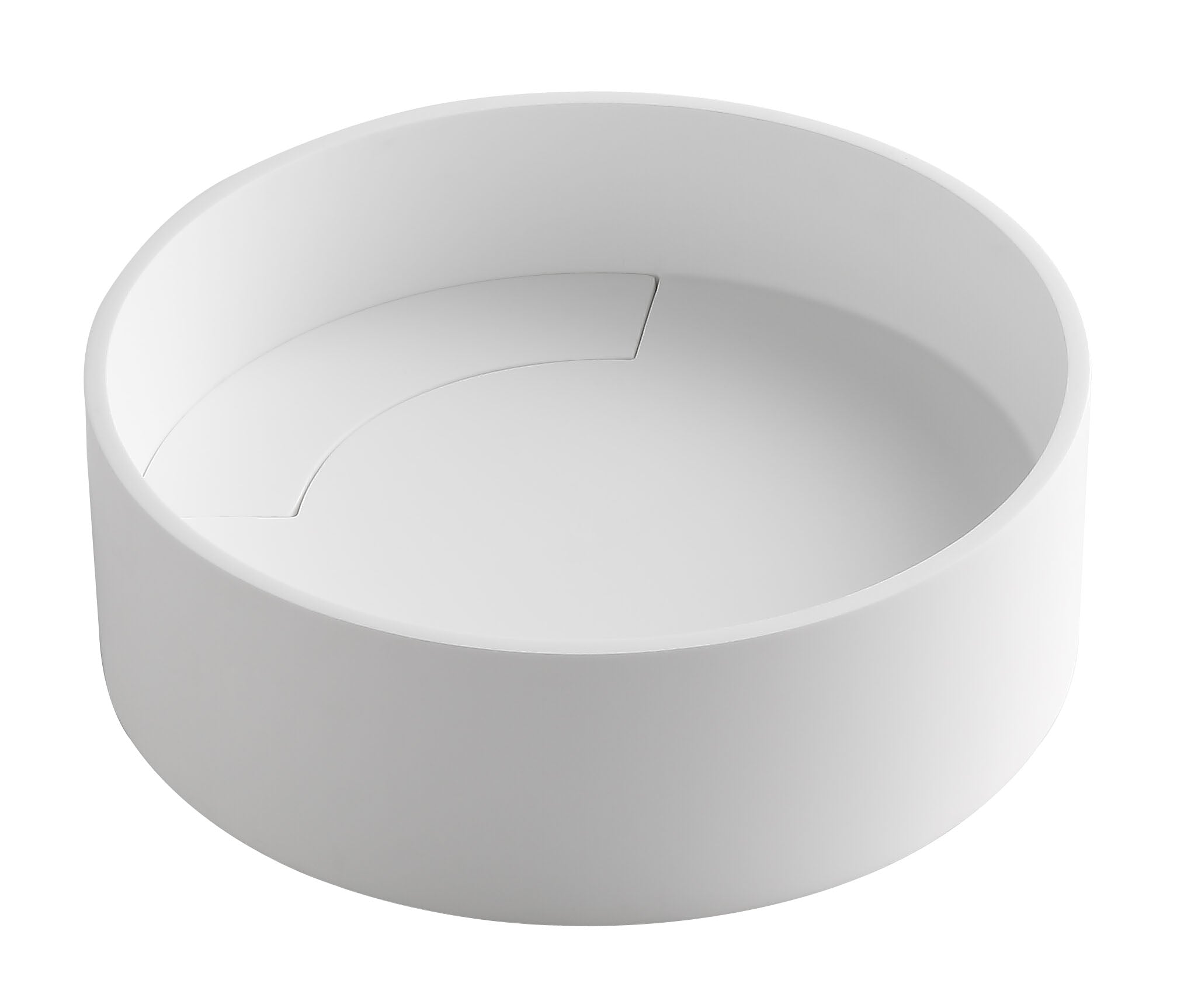 ALFI Brand - 15" Round White Matte Solid Surface Resin Sink | ABRS15R ALFI Brand - 15" Round White Matte Solid Surface Resin Sink | ABRS15R