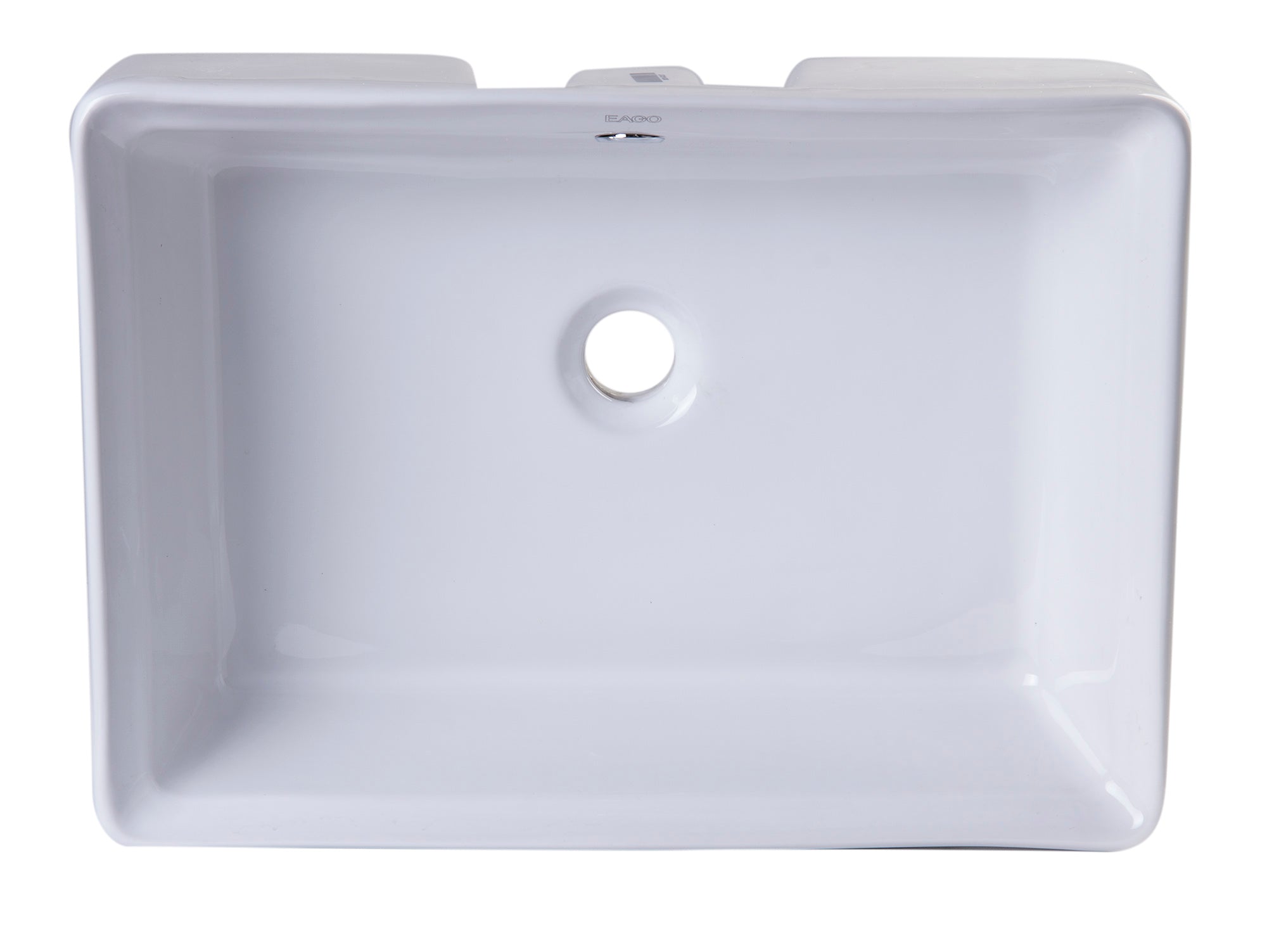 EAGO - 20" RECTANGULAR CERAMIC ABOVE MOUNT BASIN VESSEL SINK | BA131 EAGO - 20" RECTANGULAR CERAMIC ABOVE MOUNT BASIN VESSEL SINK | BA131