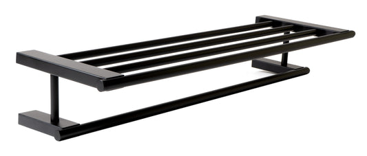 ALFI Brand - Black Matte 26" Towel Bar & Shelf | AB9564-BM