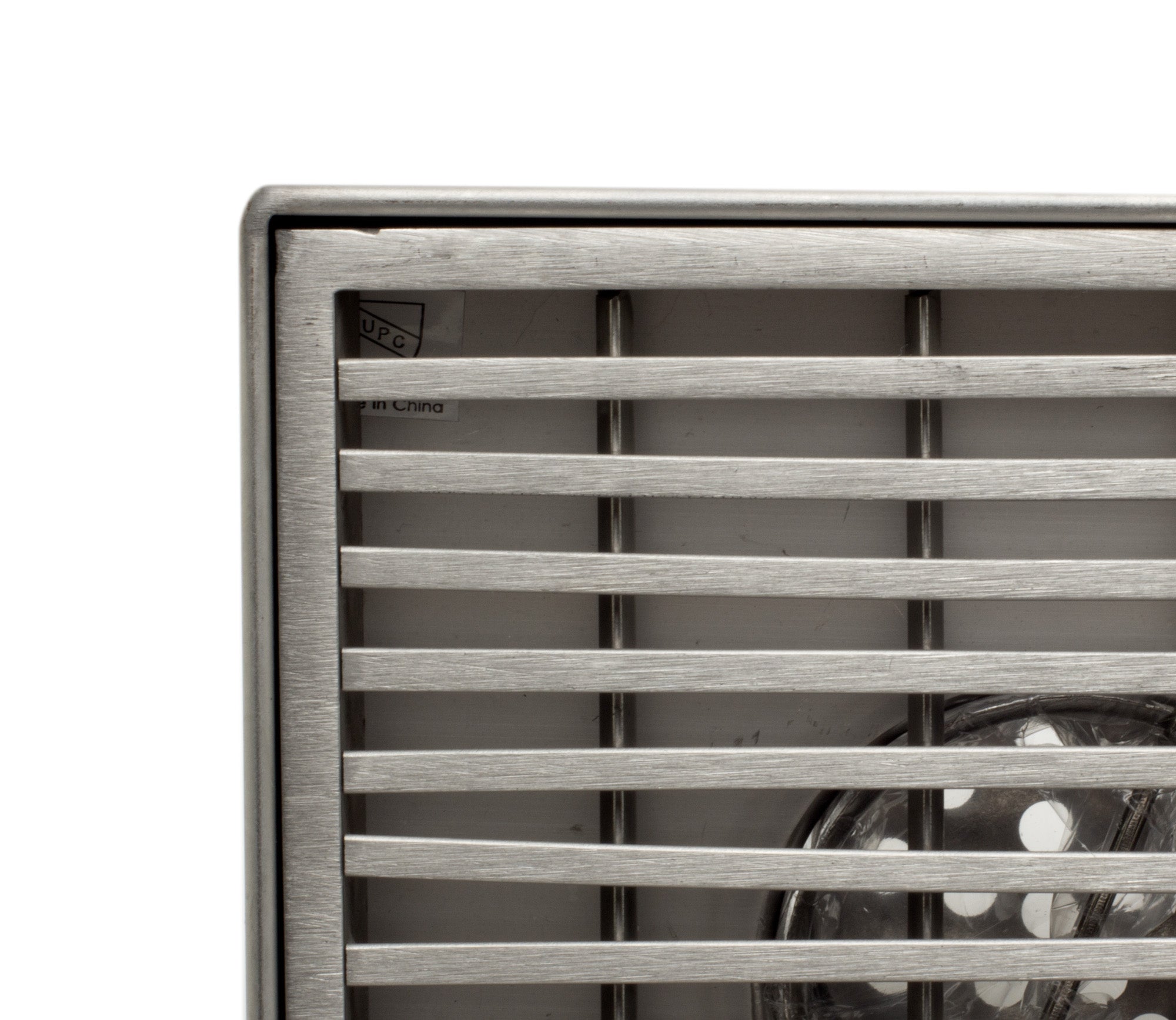 ALFI Brand - 5" x 5" Square Stainless Steel Shower Drain with Groove Lines | ABSD55D ALFI Brand - 5" x 5" Square Stainless Steel Shower Drain with Groove Lines | ABSD55D