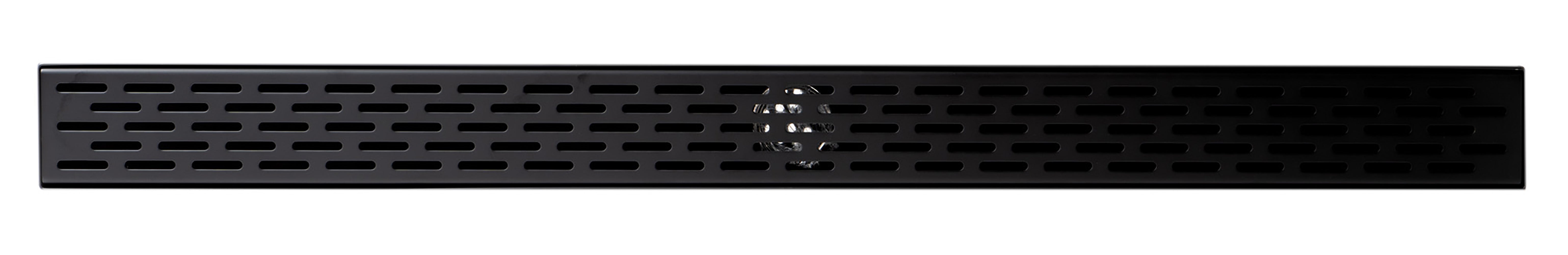 ALFI Brand - 36" Black Matte Stainless Steel Linear Shower Drain with Groove Holes | ABLD36C-BM ALFI Brand - 36" Black Matte Stainless Steel Linear Shower Drain with Groove Holes | ABLD36C-BM