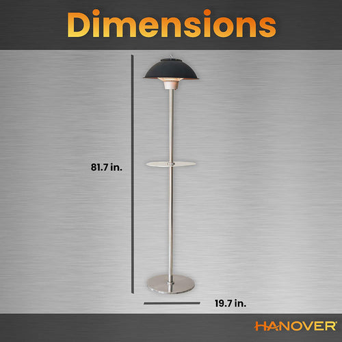 Hanover Electric Outdoor Heaters HAN1011IC BLK Hanover Electric Outdoor Heaters HAN1011IC BLK