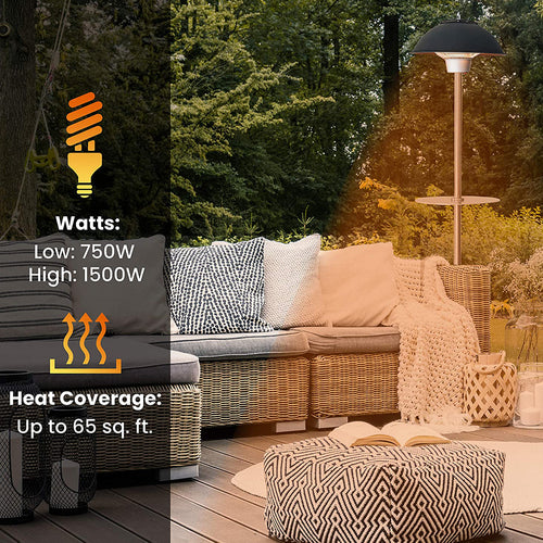 Hanover Electric Outdoor Heaters HAN1011IC BLK Hanover Electric Outdoor Heaters HAN1011IC BLK