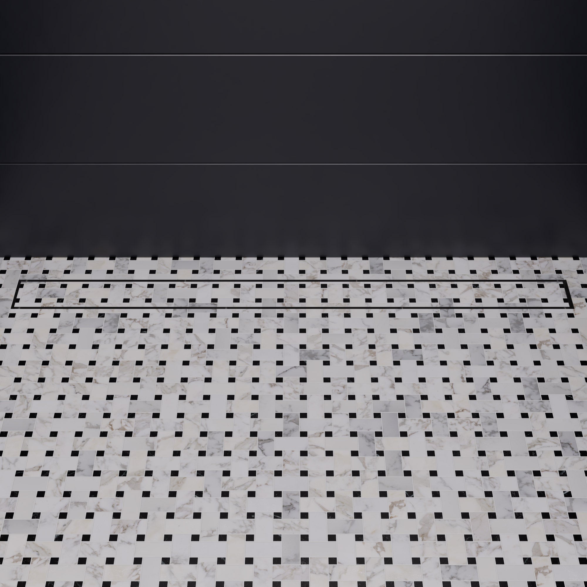 ALFI Brand - 36" Modern Stainless Steel Linear Shower Drain w/o Cover | ABLD36A ALFI Brand - 36" Modern Stainless Steel Linear Shower Drain w/o Cover | ABLD36A