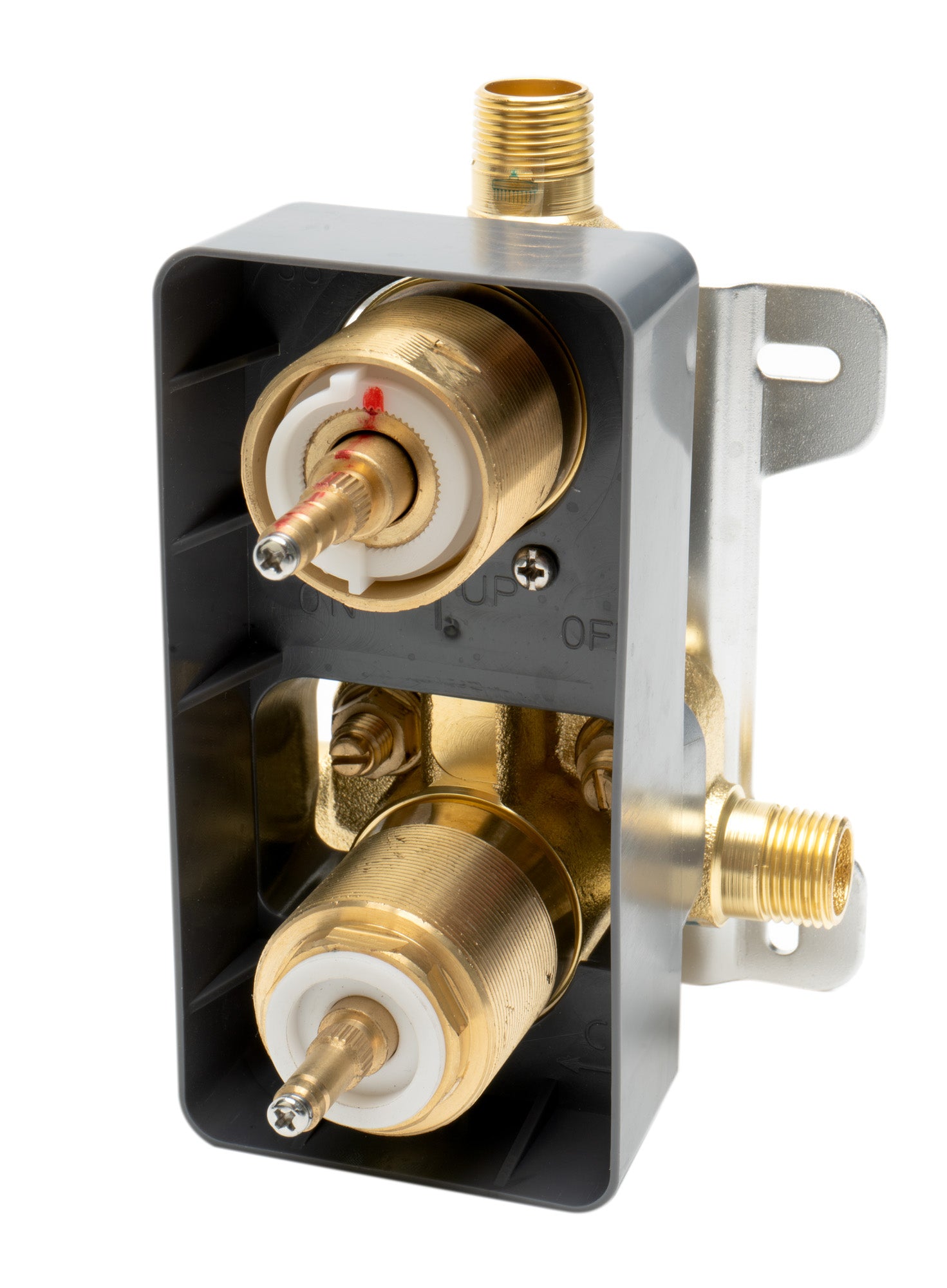 ALFI Brand - Polished Chrome Round Knob 1 Way Thermostatic Shower Mixer | AB3809-PC ALFI Brand - Polished Chrome Round Knob 1 Way Thermostatic Shower Mixer | AB3809-PC