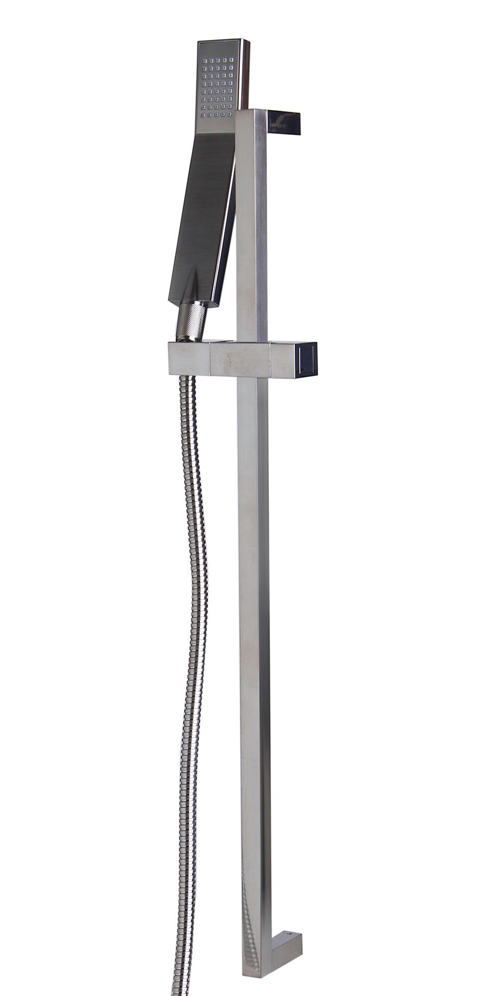 ALFI Brand - Brushed Nickel Sliding Rail Hand Held Shower Head Set with Hose | AB7606-BN ALFI Brand - Brushed Nickel Sliding Rail Hand Held Shower Head Set with Hose | AB7606-BN