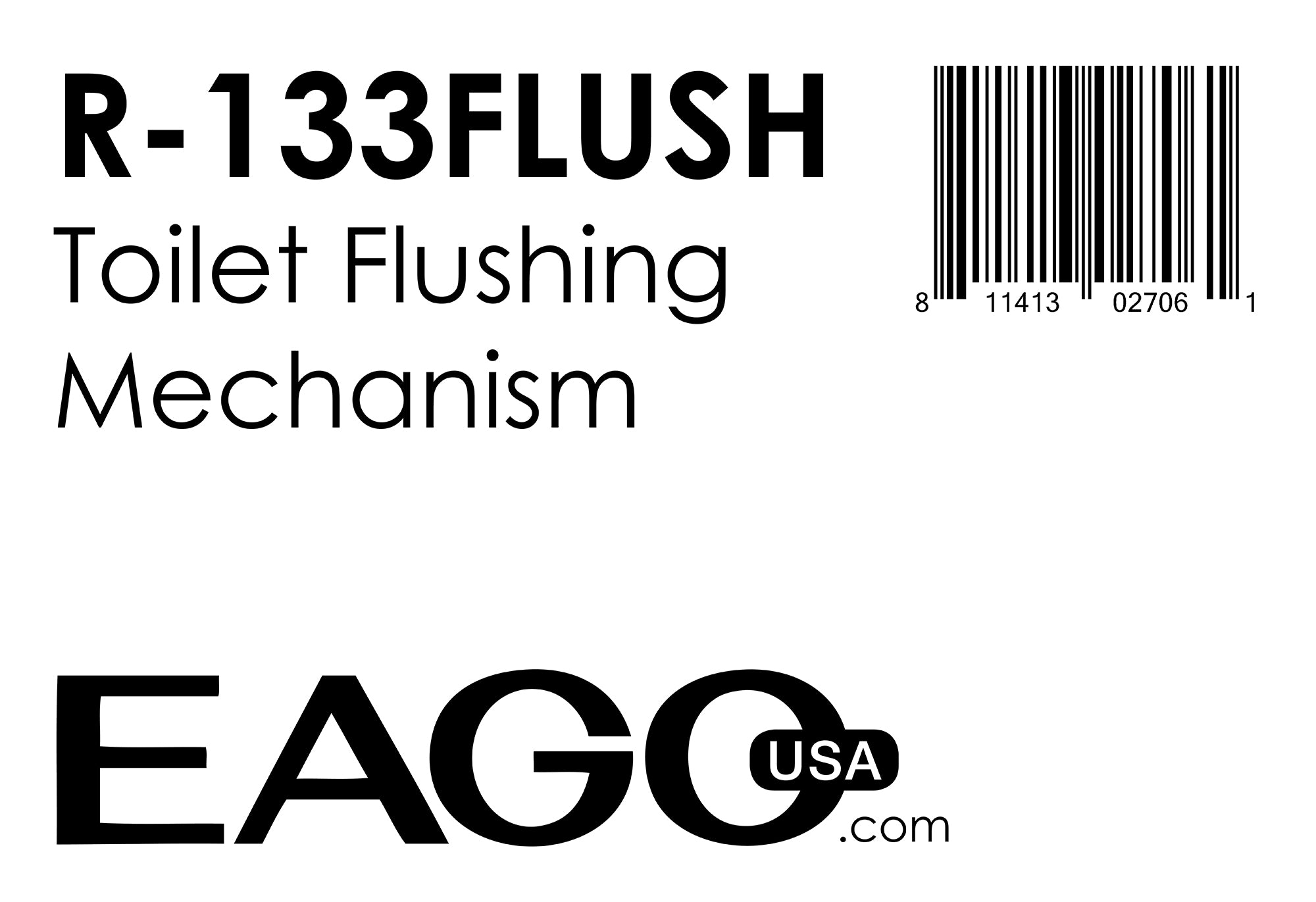 EAGO - Replacement Toilet Flushing Mechanism for TB133 | R-133FLUSH EAGO - Replacement Toilet Flushing Mechanism for TB133 | R-133FLUSH